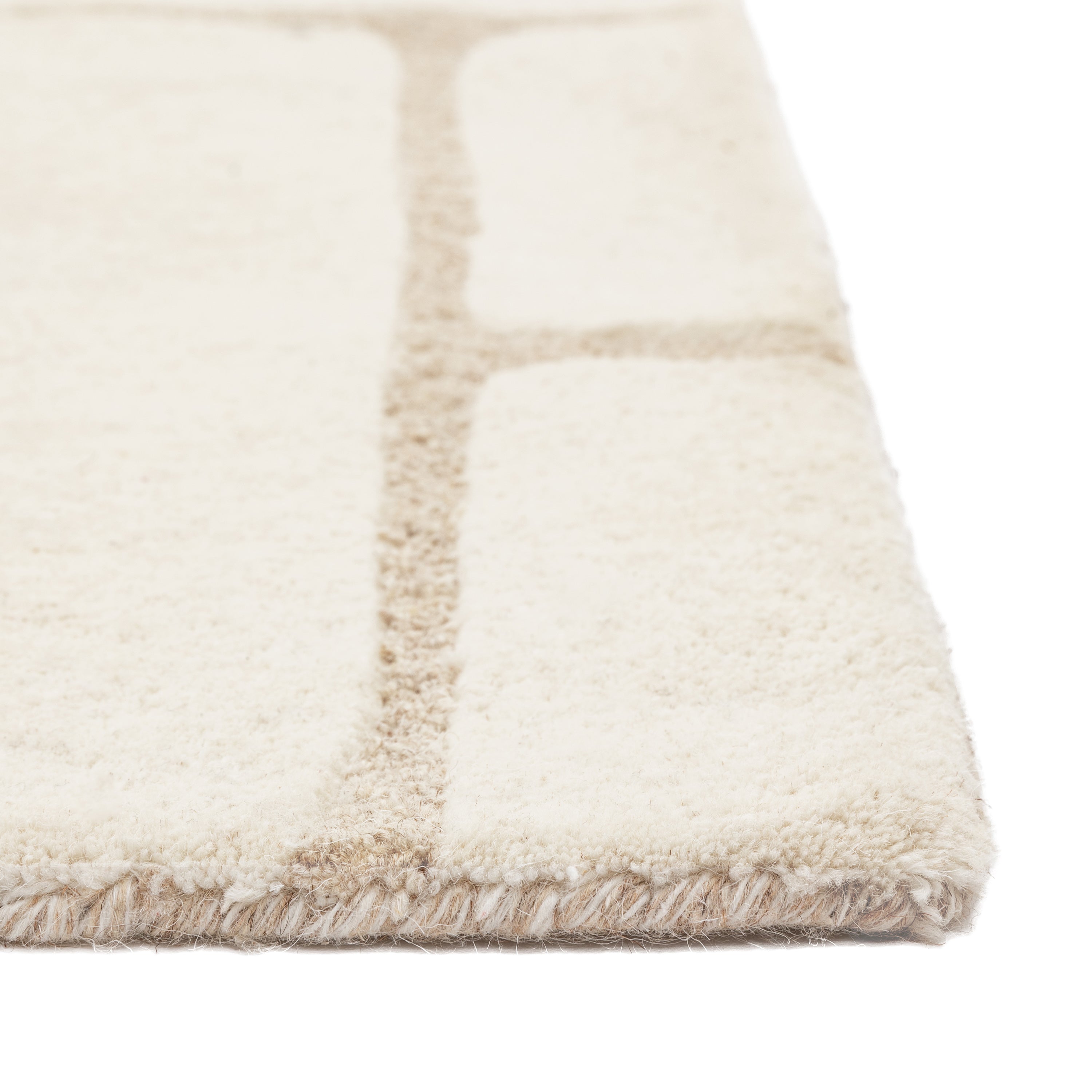 Montauk Tufted Graphic Rug - detail and lifestyle view 6