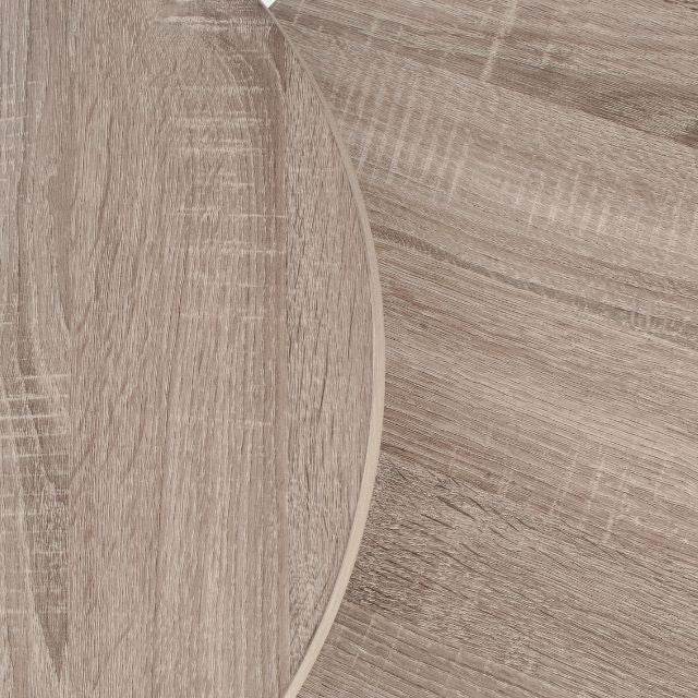 Alma Side Tables (Set of 2) – Dark Oak Veneer & Black Metal Base | malletandplane.com