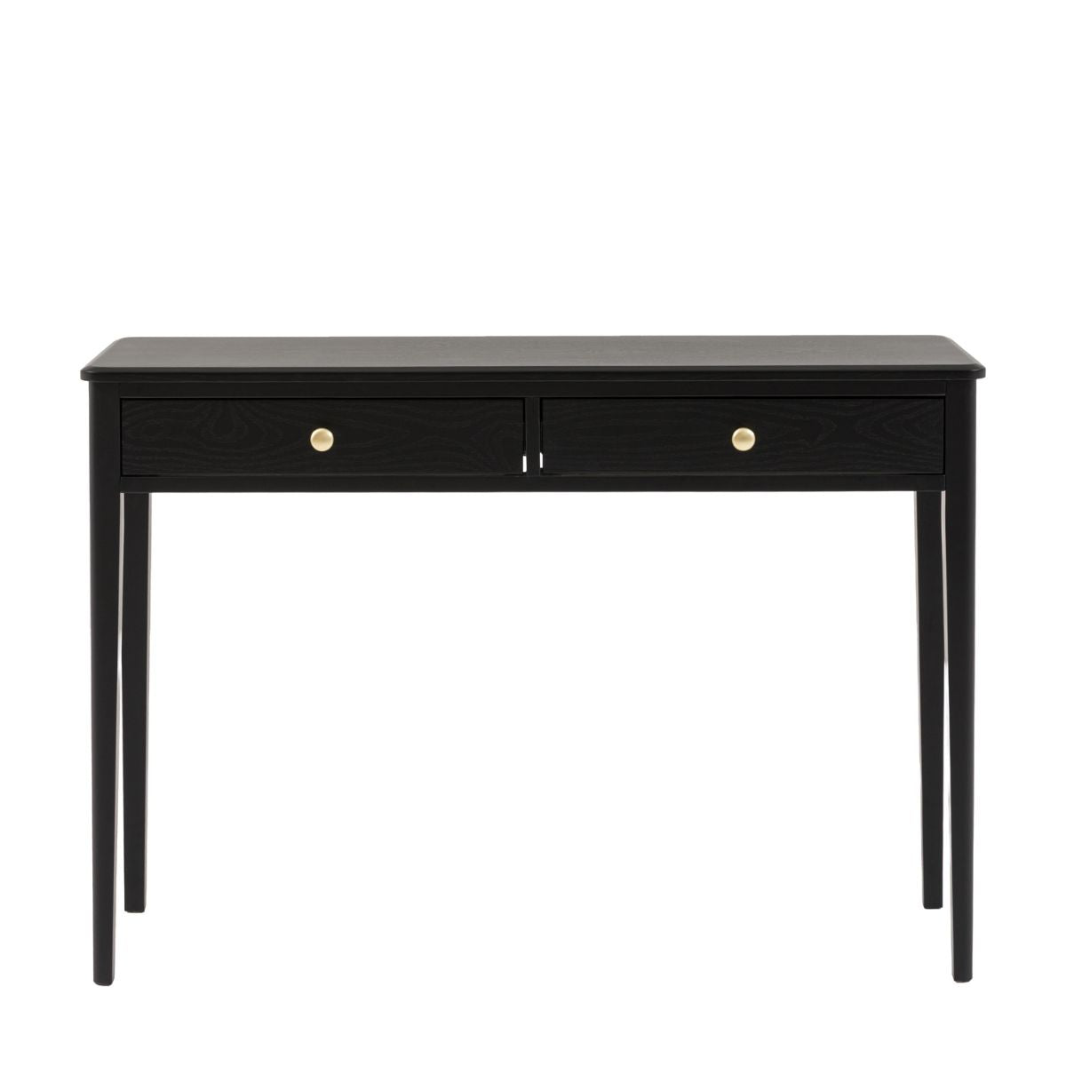 Alvar Black Two Drawer Console Table | Mallet & Plane