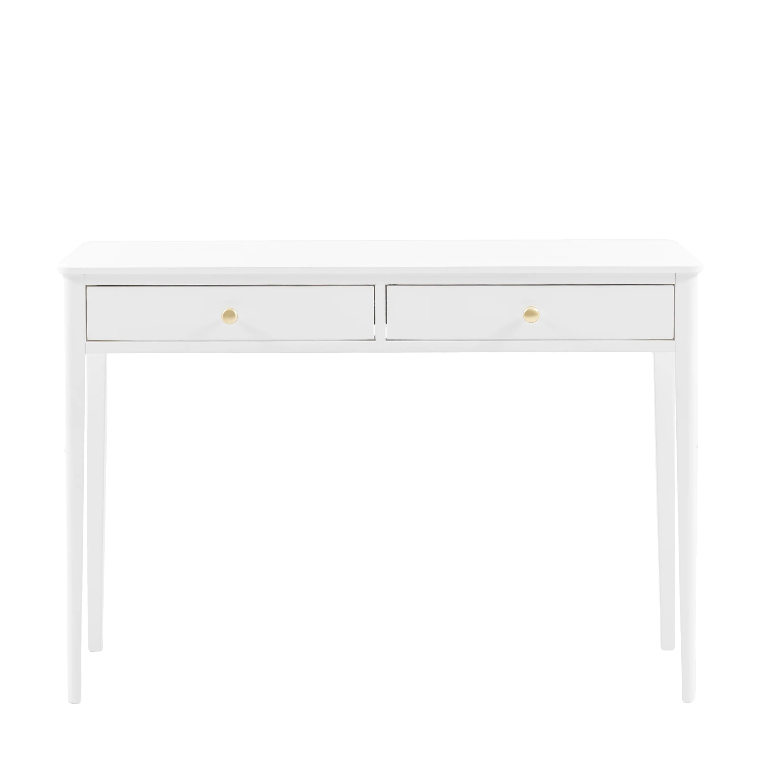 Alvar white 2 drawer console table