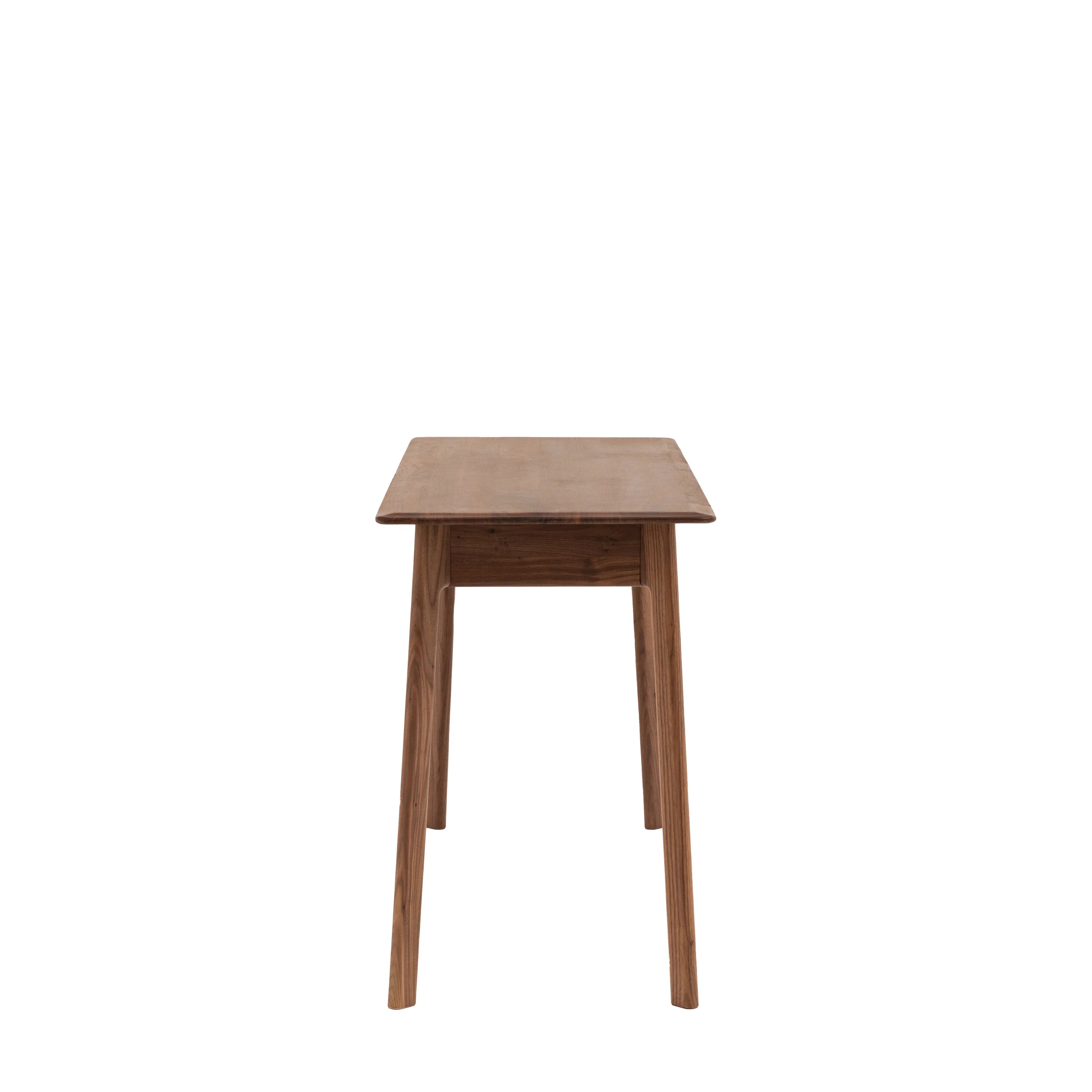 Cadiz home office desk in solid walnut with 1 drawer