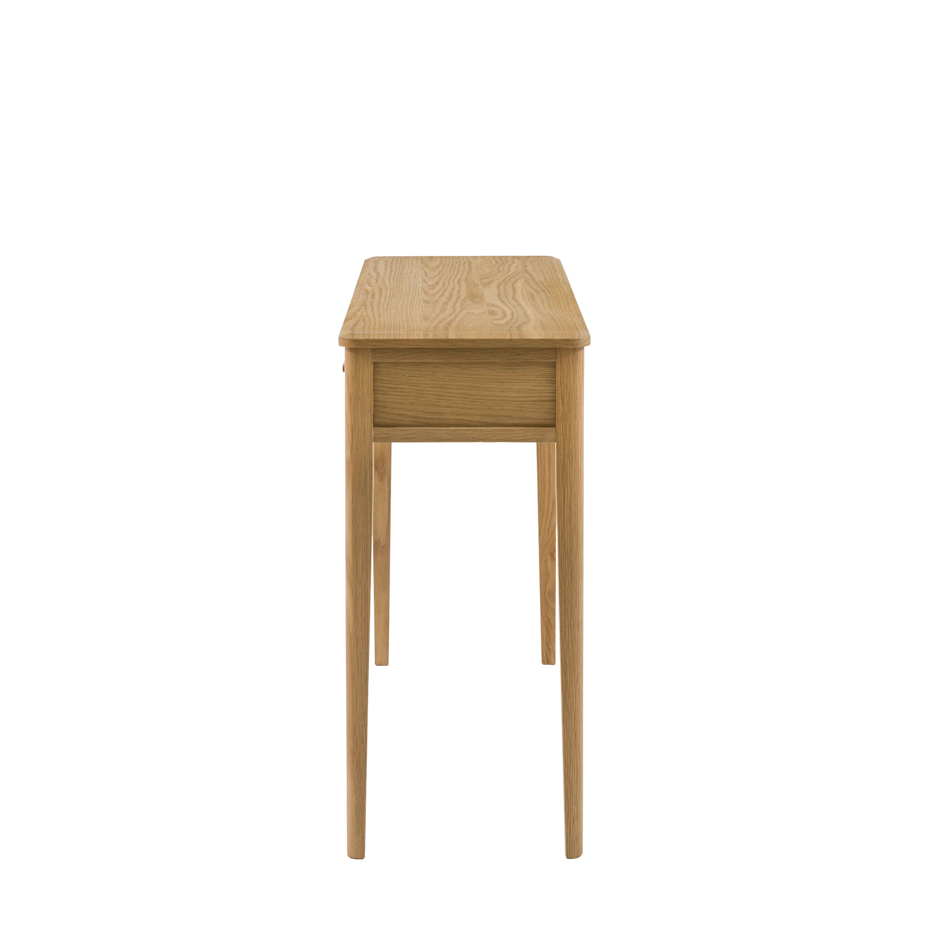 Hampton Natural Console Table | Slim 2 Drawer Hallway Table