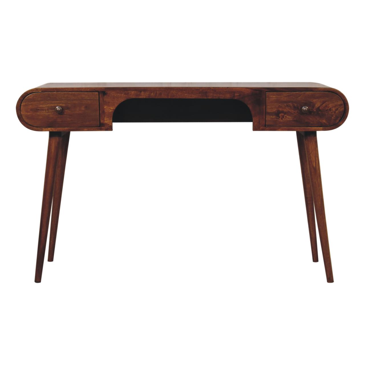 Solid Wood Writing Desk with Drawers | Greenwich Desk