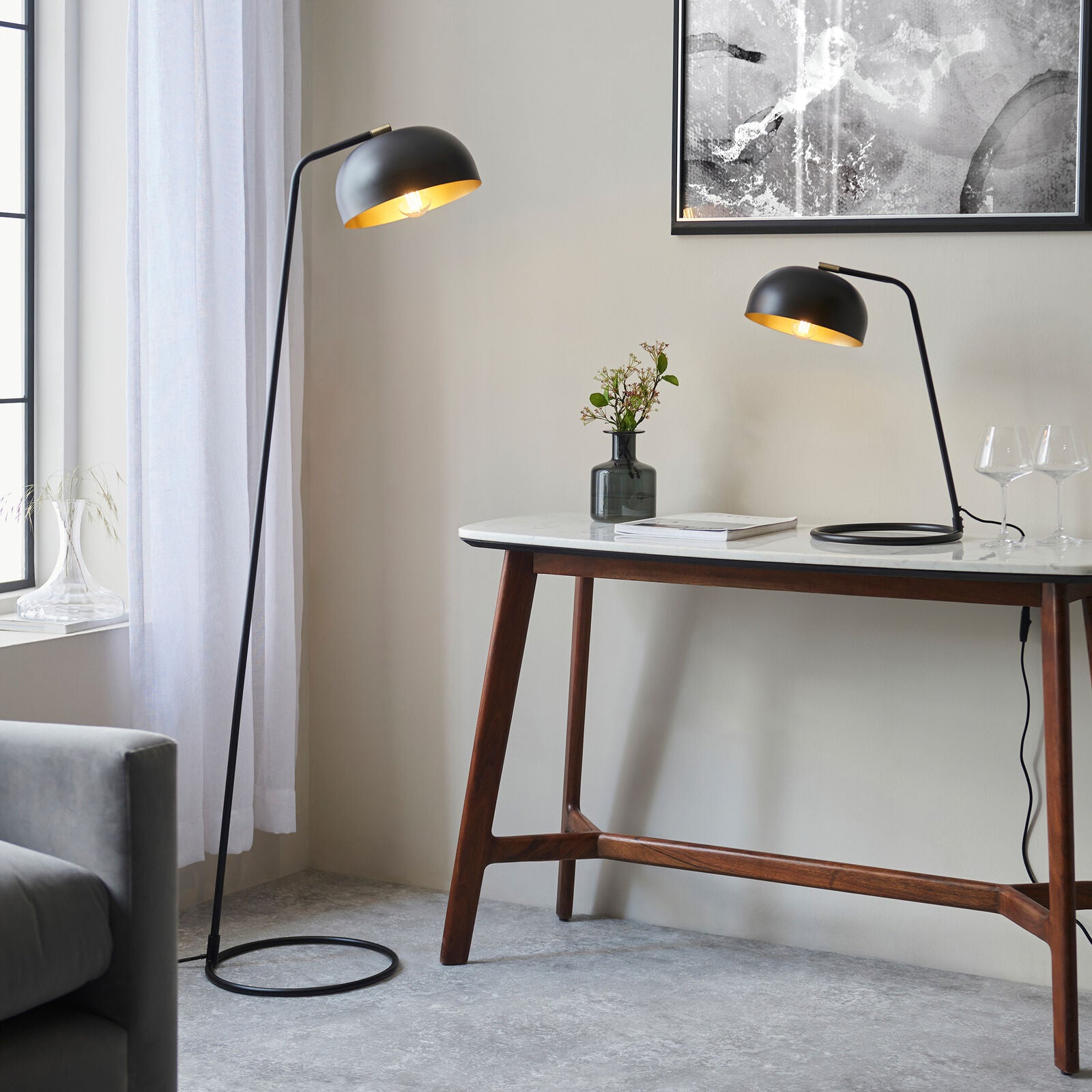 BRIAR Floor Lamp | Practical Bedroom Reading Light