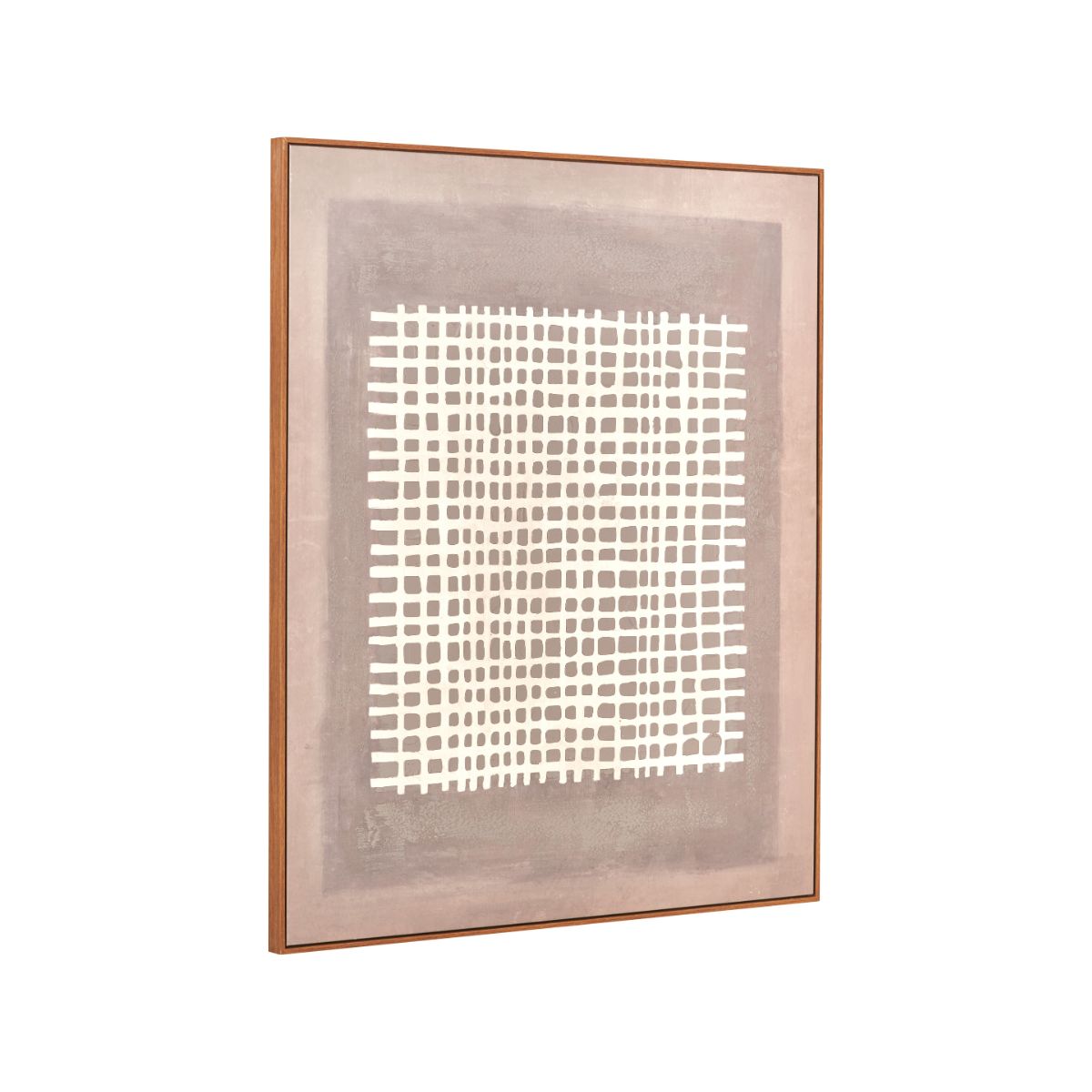 Mercer Grid Canvas – Large Neutral Abstract Wall Art