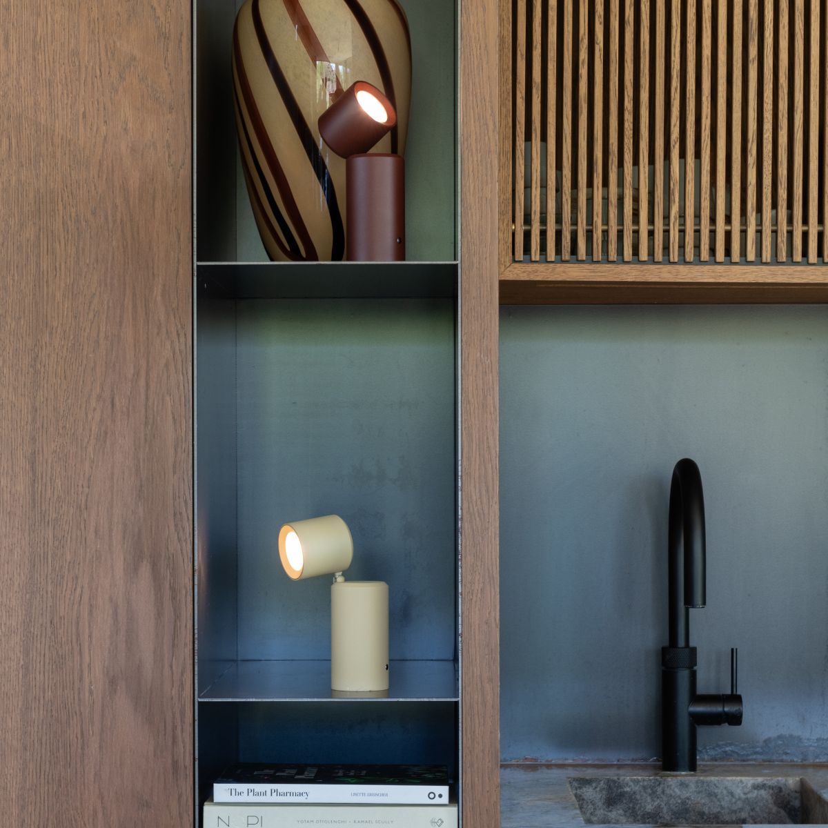 Milan Rechargeable Table & Wall Lamp - Burgundy