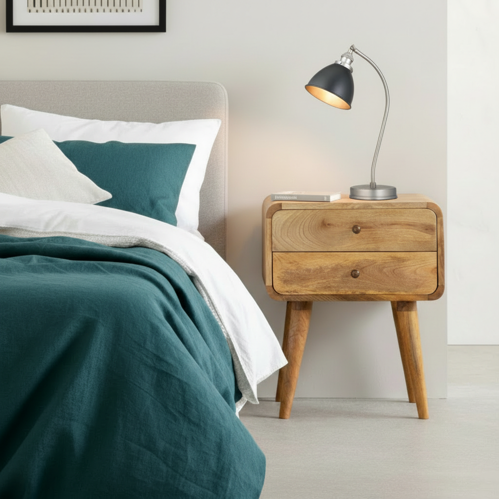 FRANKLIN Bedside Reading Lamp – Matt Black & Aged Pewter