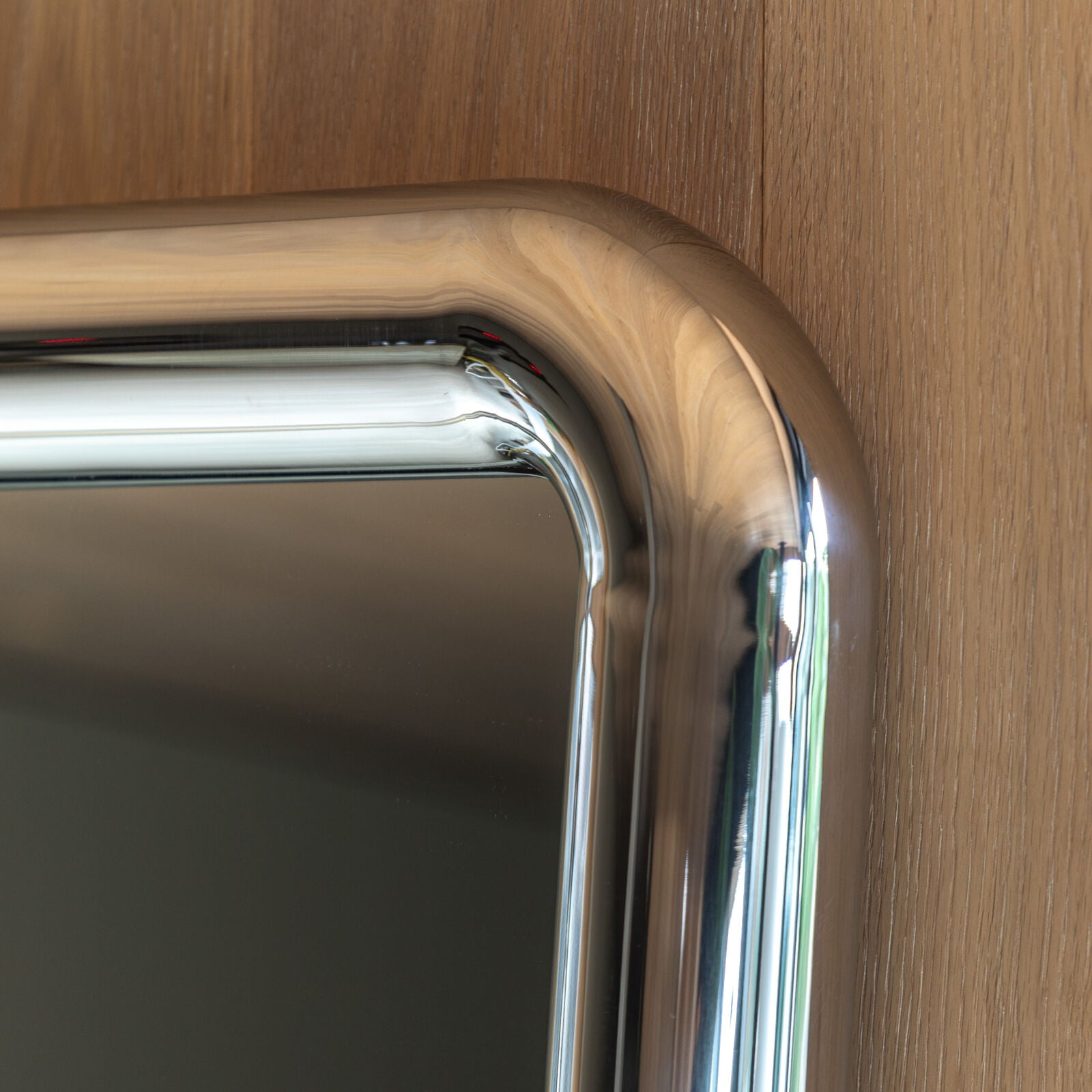 ORBIT Leaner Mirror – Chrome Frame Modern Floor Mirror | malletandplane.com