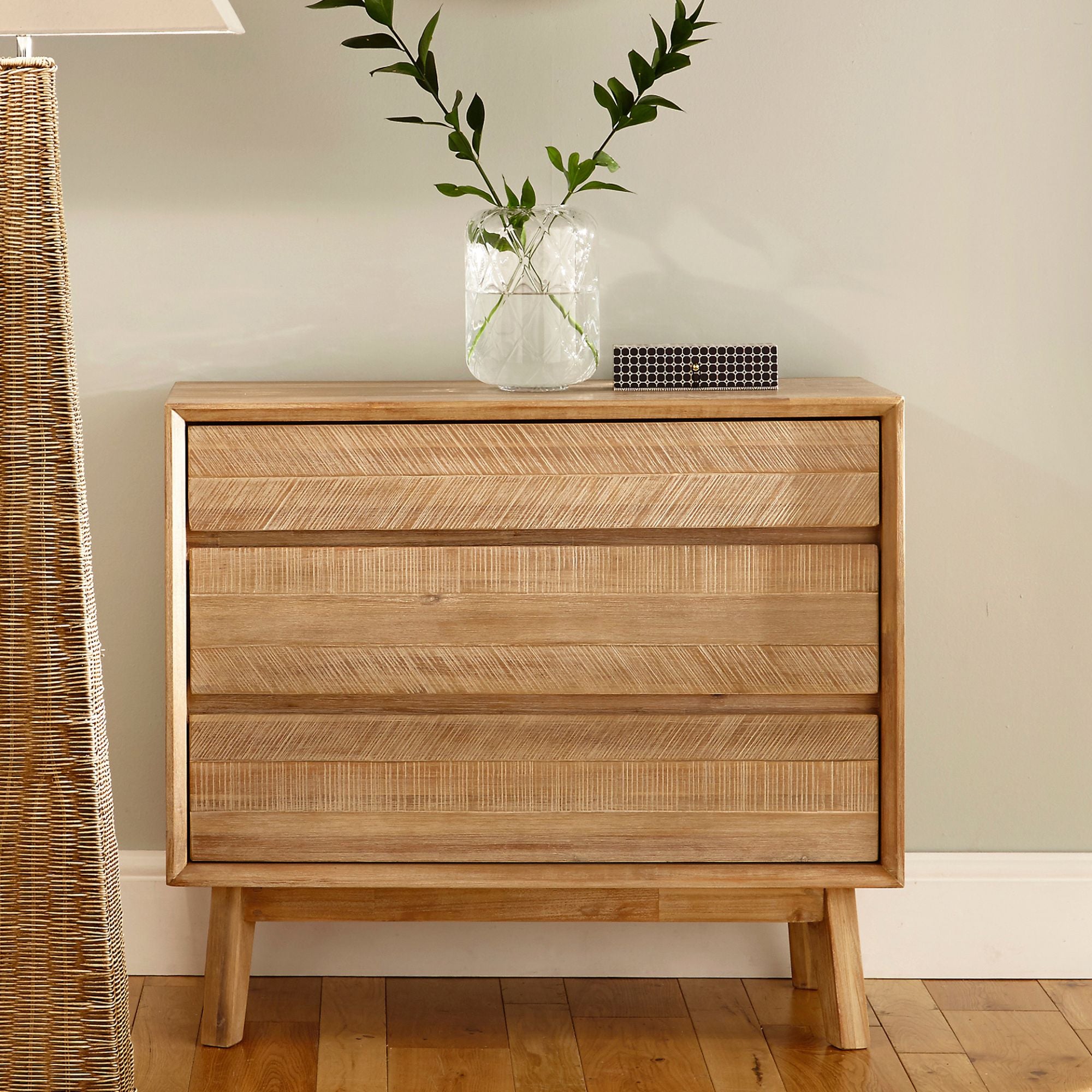 ORSA acacia wood chest of drawers in sand wash finish | malletandplane.com