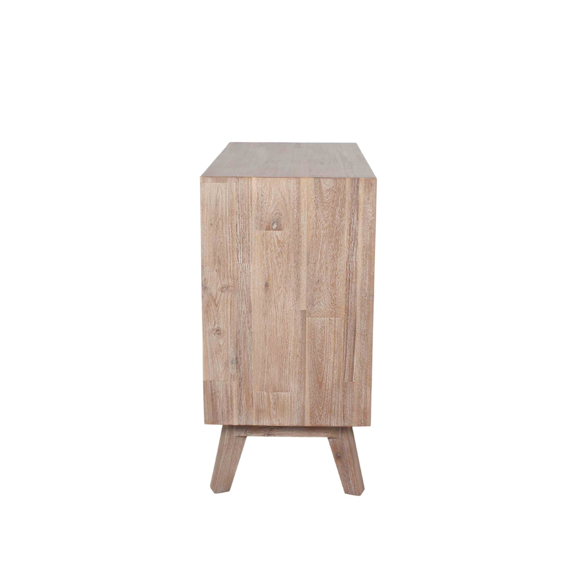 ORSA acacia wood chest of drawers in sand wash finish | malletandplane.com