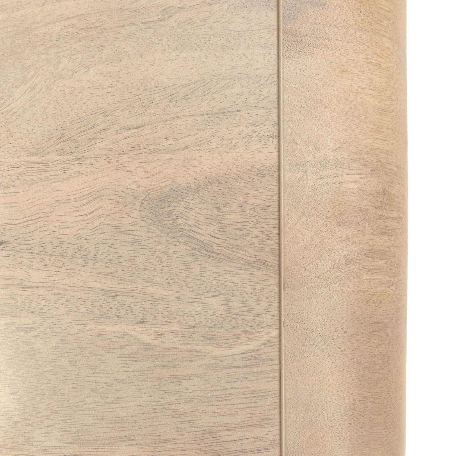 Rocca mango 3 drawer chest of drawers with fluted details and brass hardware | malletandplane.com