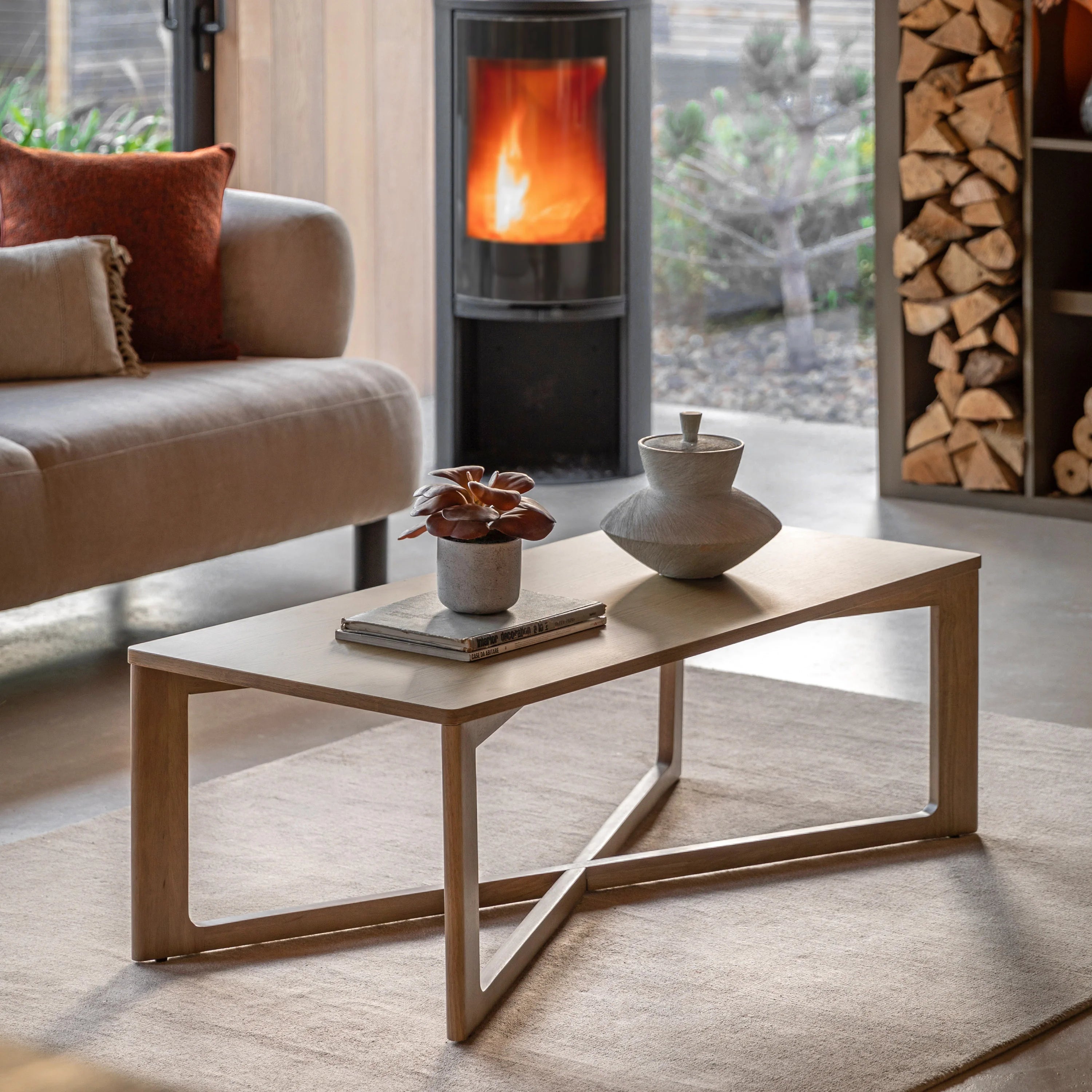 SEIS Rectangular Coffee Table – Smoked Oak Effect