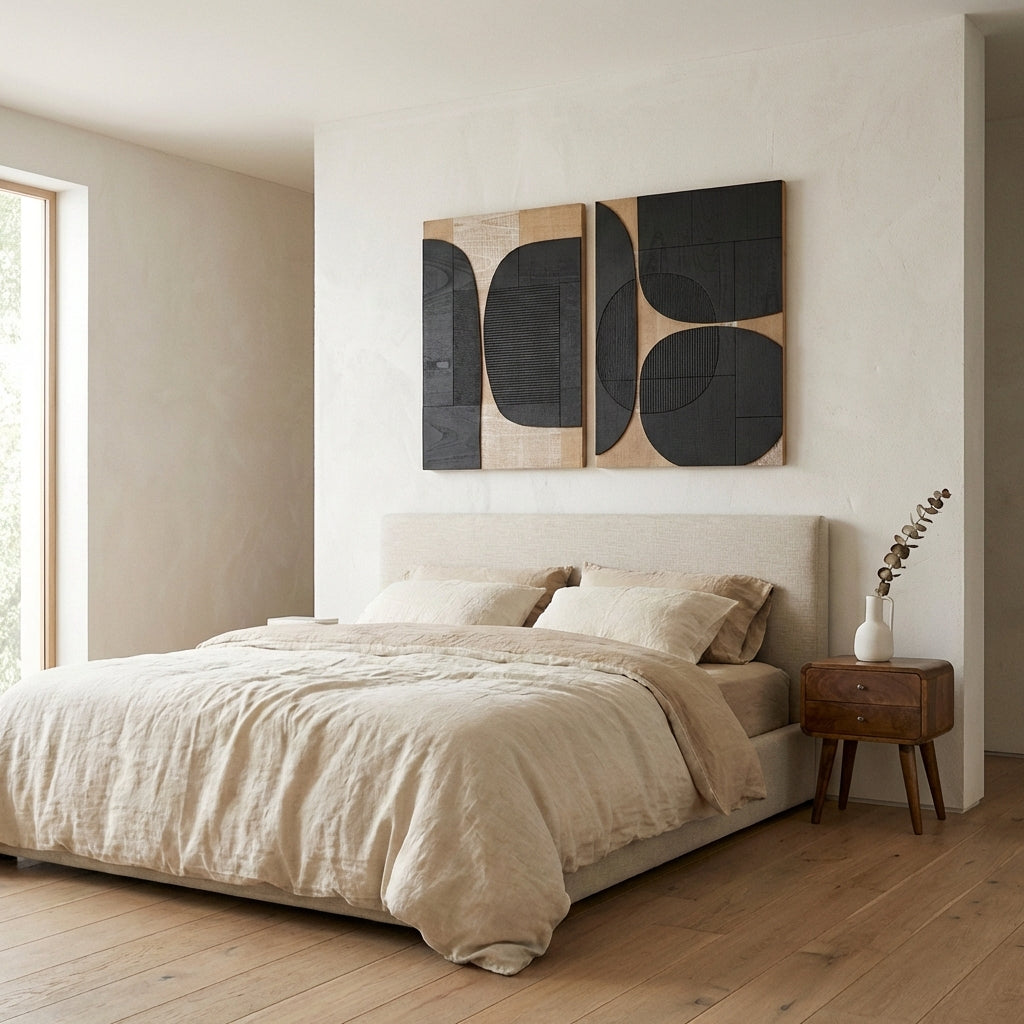 TEXTURE Wooden Wall Panels – Set of Two