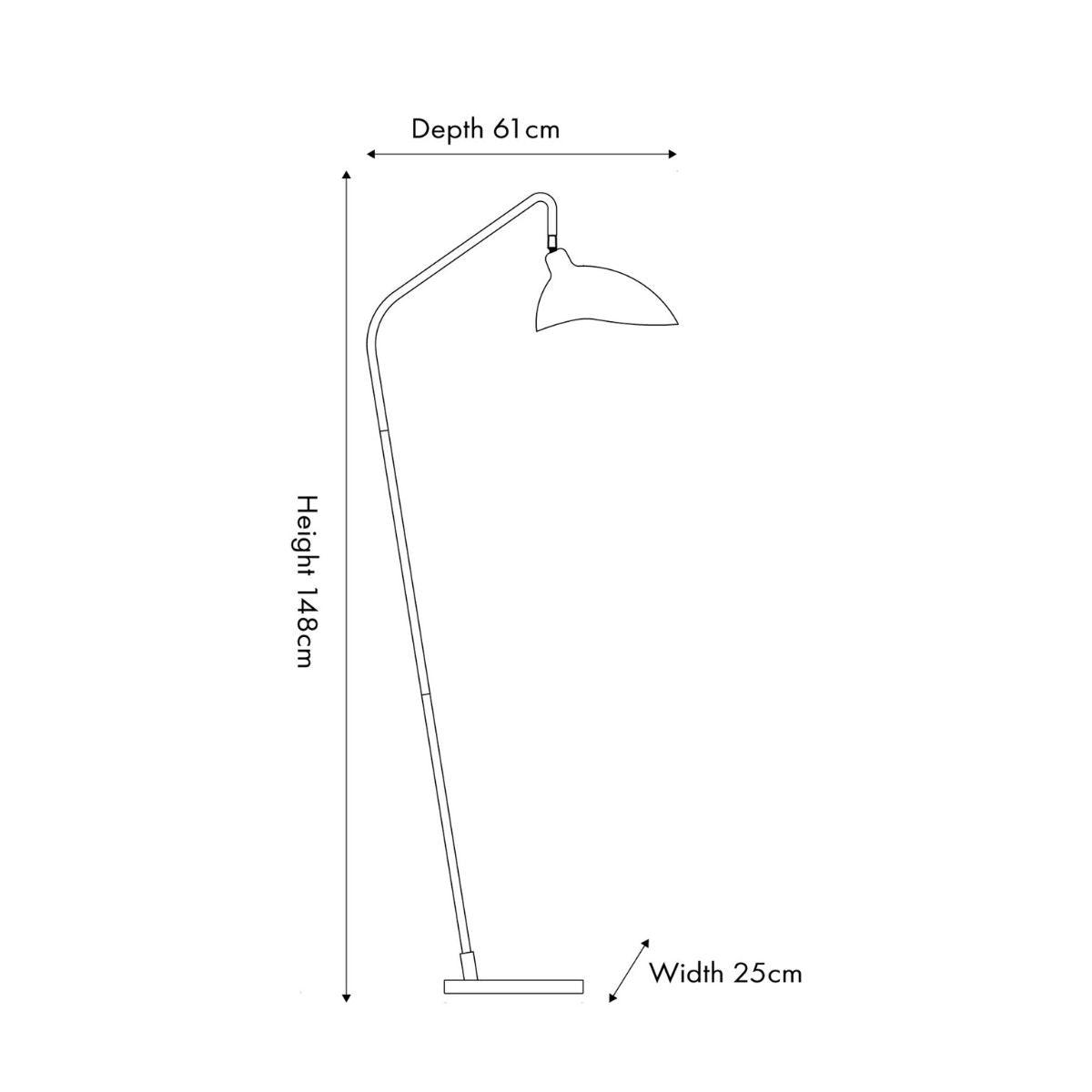 TOULON Floor Lamp | Calm Bedroom Reading Light