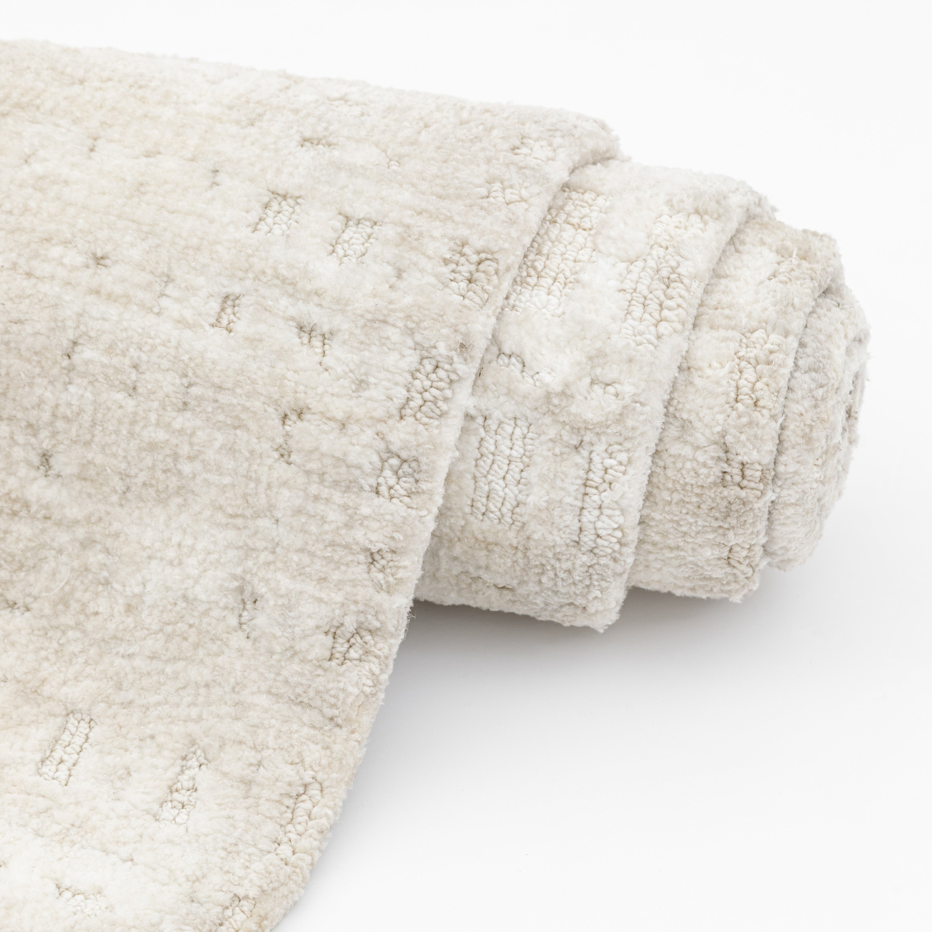 Saf Natural Rug - detail and lifestyle view 3
