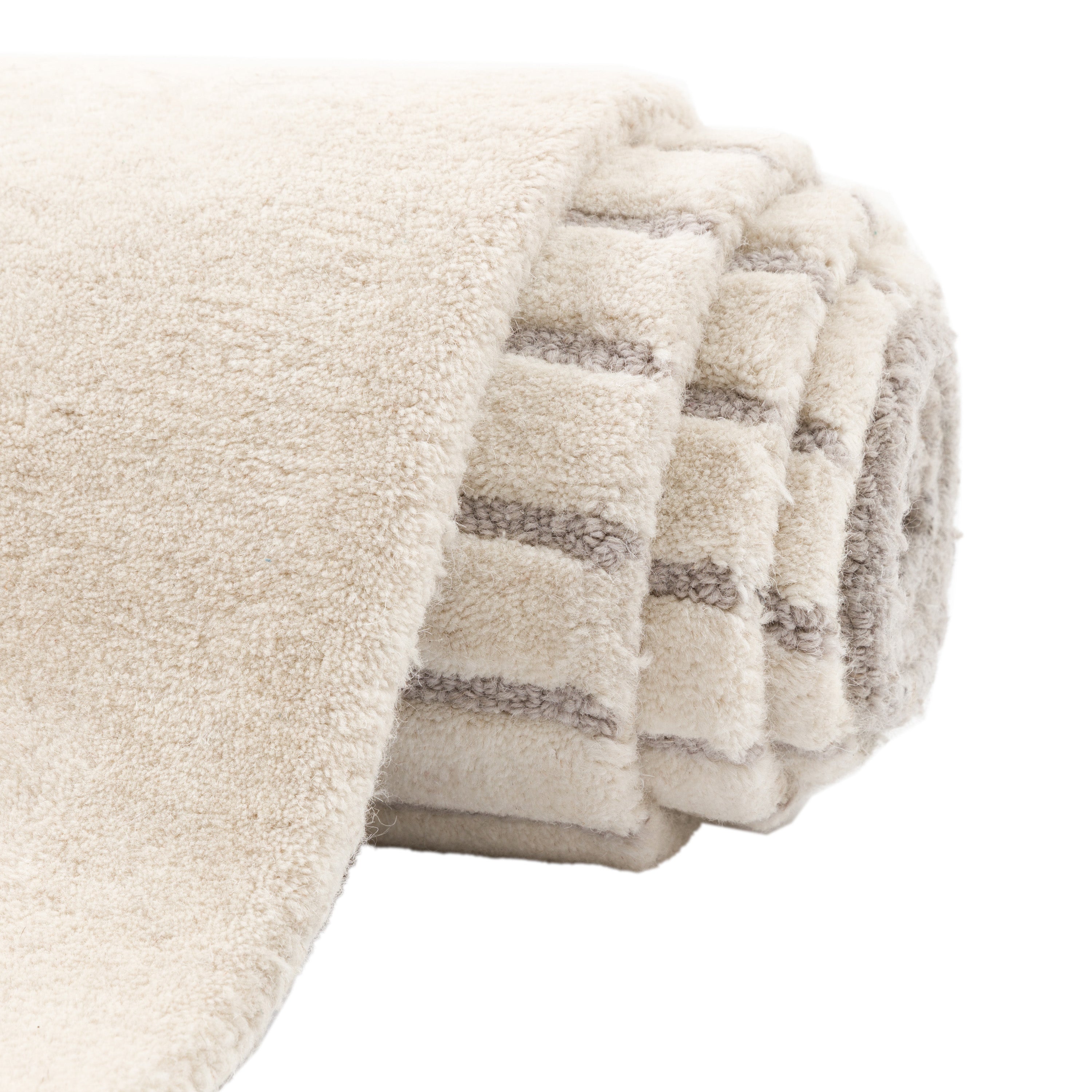 Shear Lambswool Rug - detail and lifestyle view 3