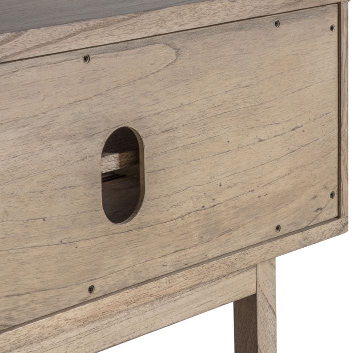 Haiku solid Mindi and Rattan Japandi Style Wood TV Stand | MalletandPlane.com