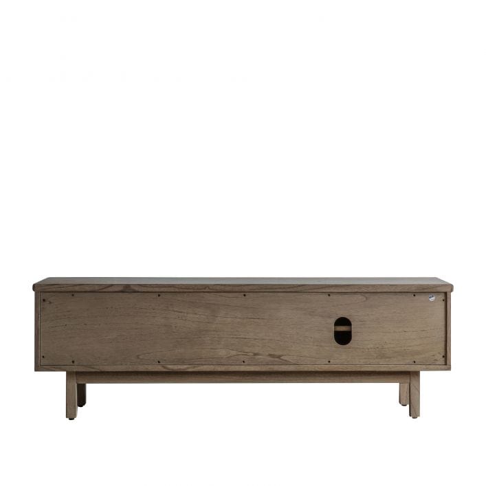 Haiku solid Mindi and Rattan Japandi Style Wood TV Stand | MalletandPlane.com