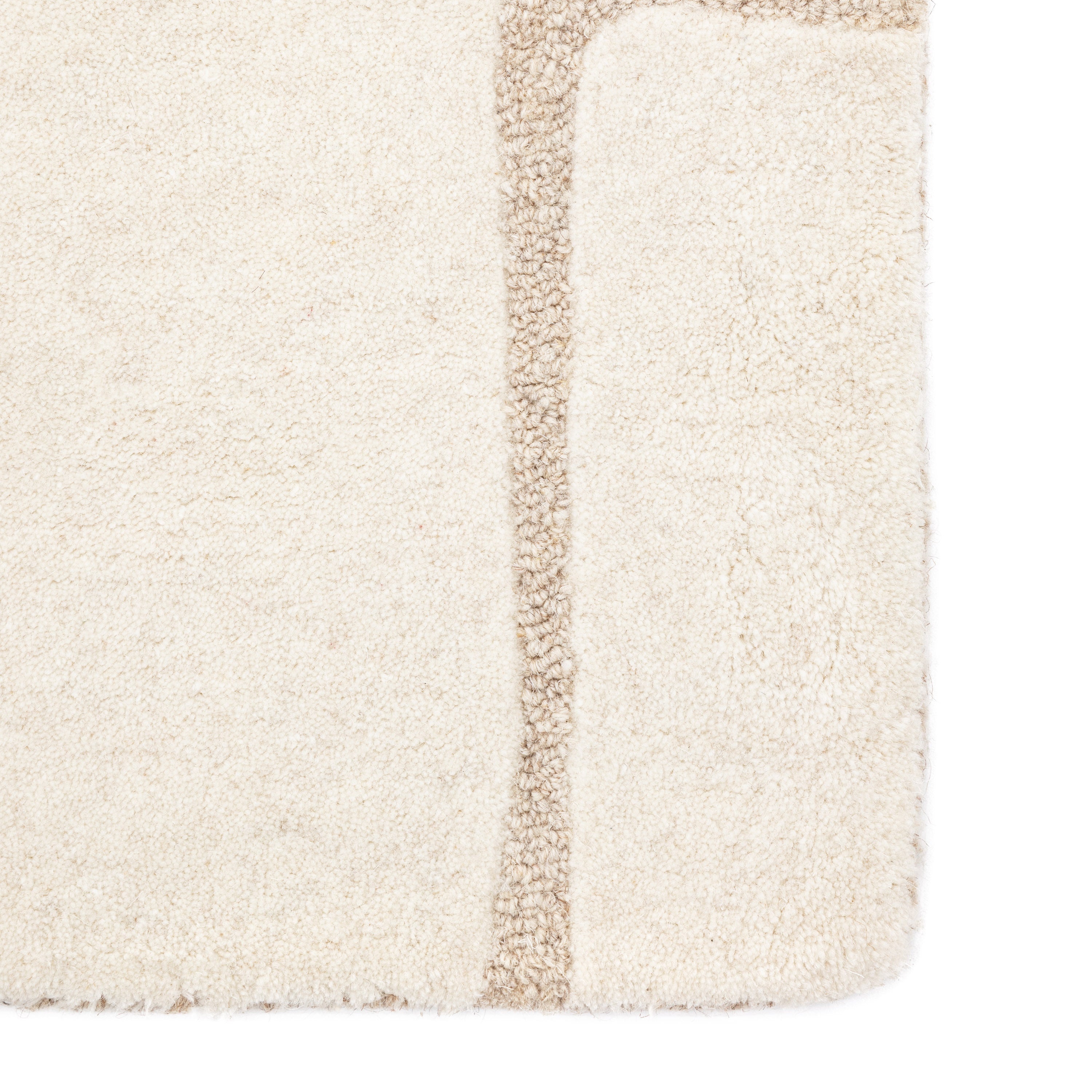 Montauk Tufted Graphic Rug - detail and lifestyle view 5