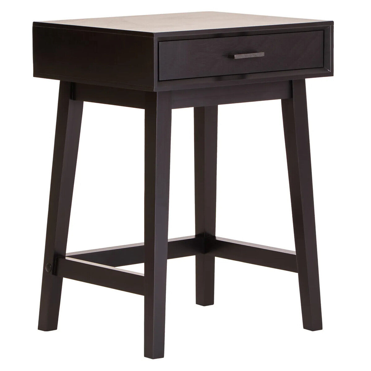 Blake Black Bedside Table 66cm