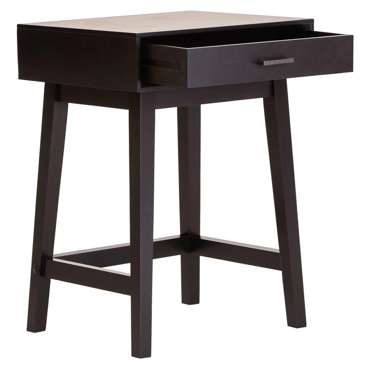 Blake Black Bedside Table 66cm