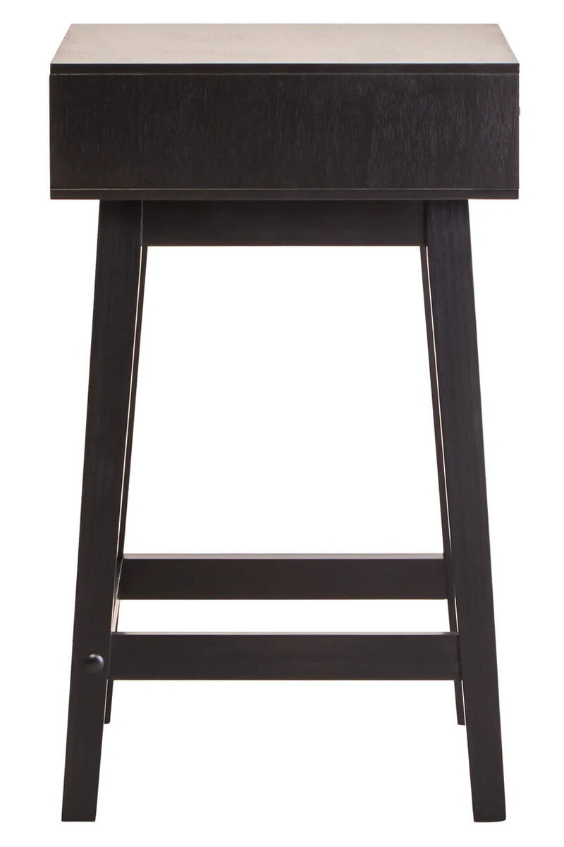 Blake Black Bedside Table 66cm