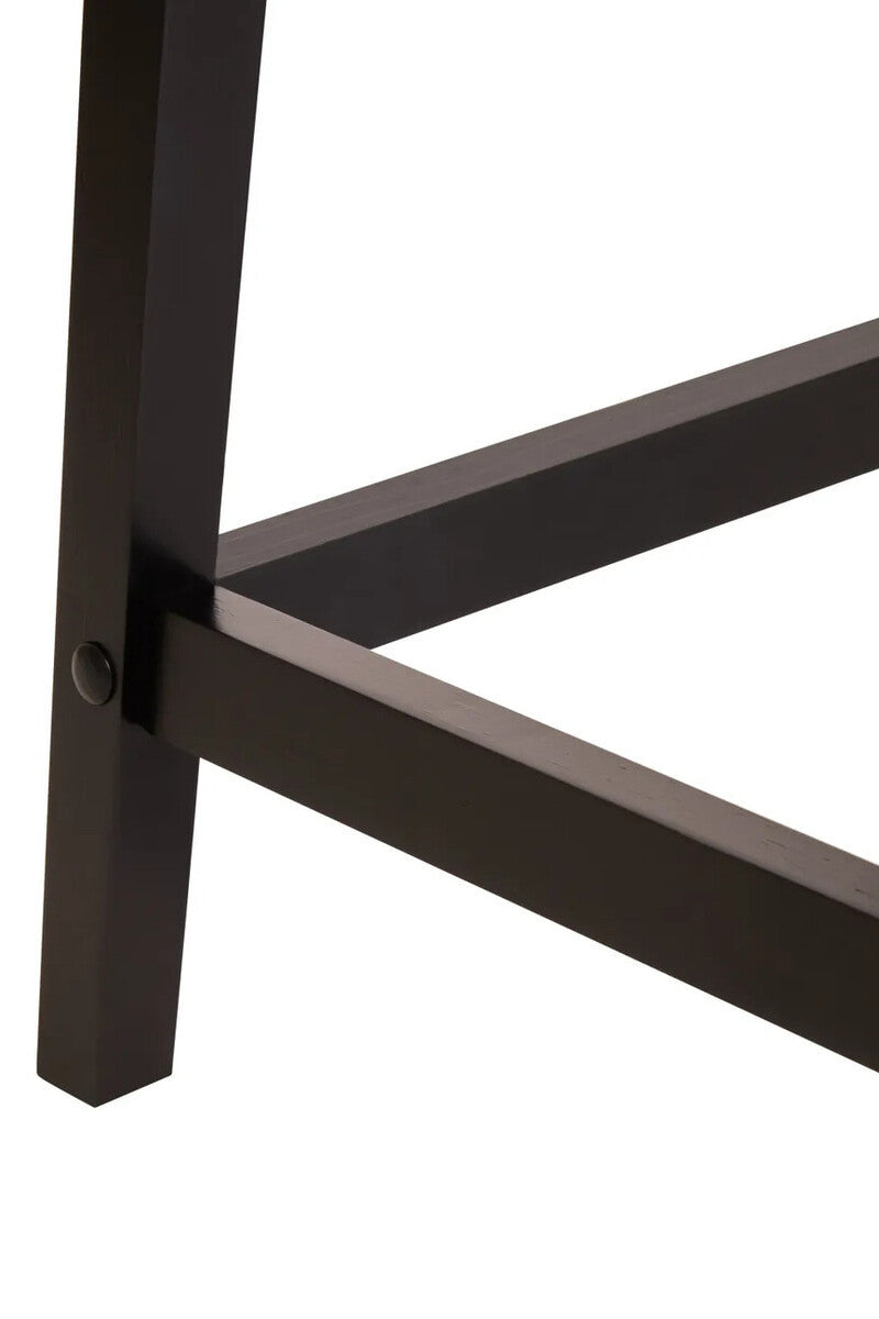 Blake Black Bedside Table 66cm