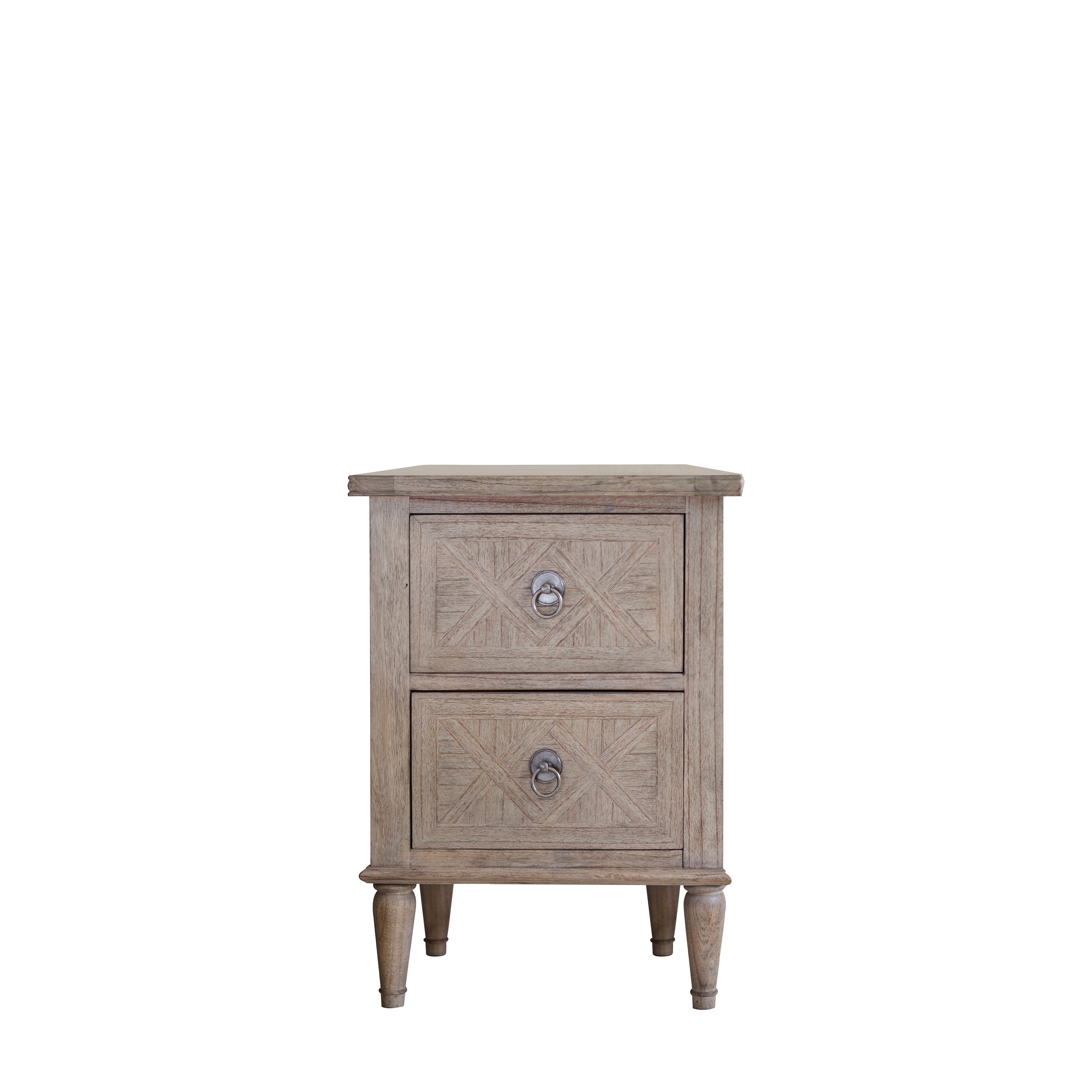 Yarrow Natural 2 Drawer Bedside Table 