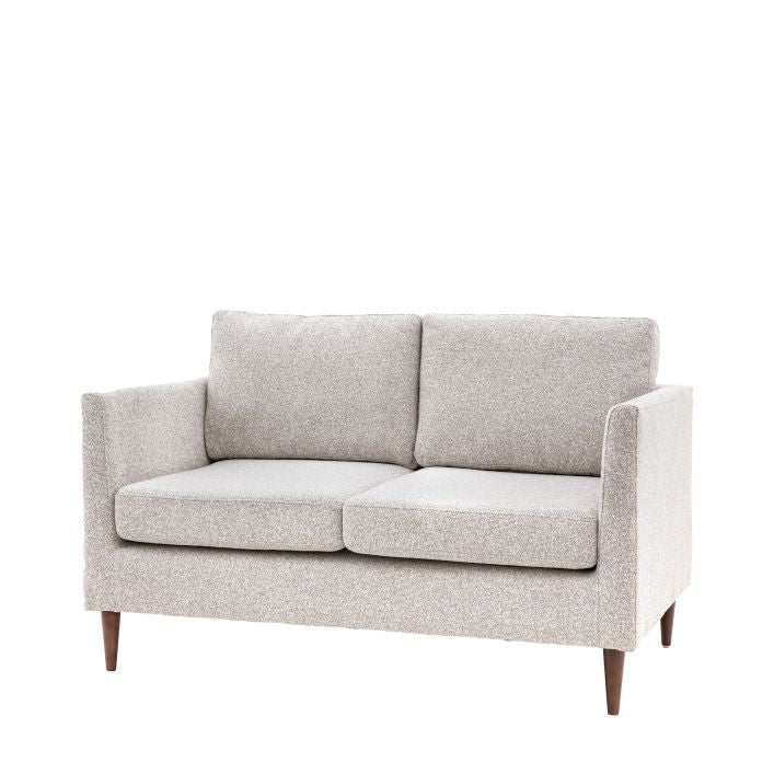 Chester 2 Seat Sofa in a choice of charcoal, soft grey, or vibrant rust fabric | malletandplane.com