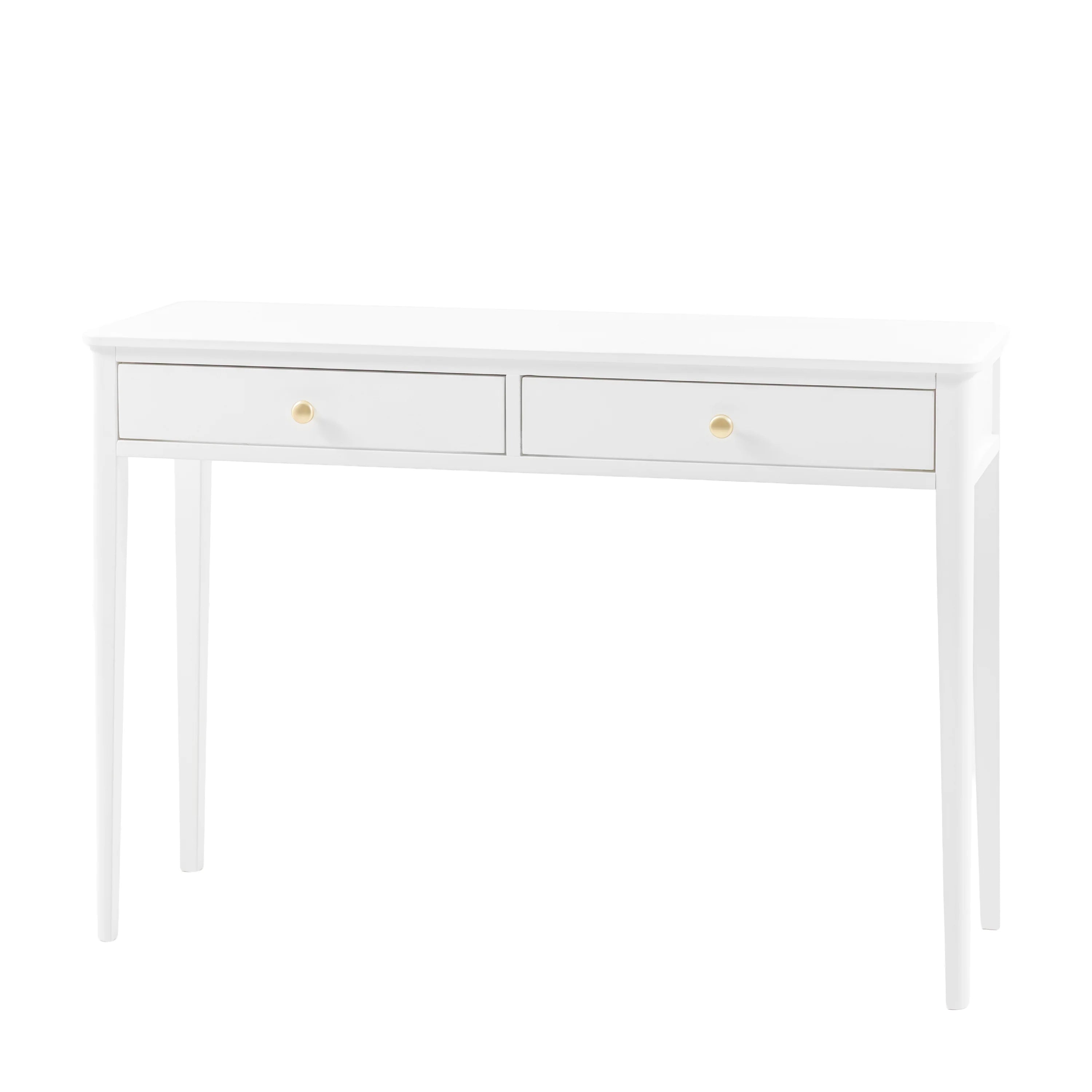 Alvar white 2 drawer console table