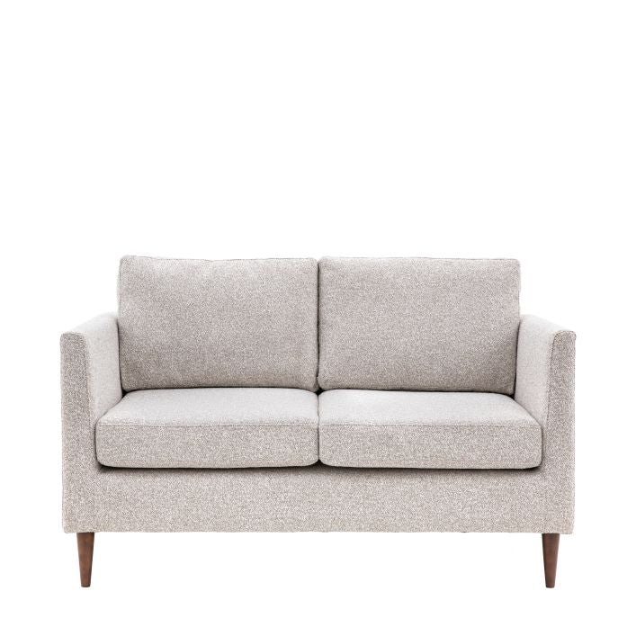 Chester 2 Seat Sofa in a choice of charcoal, soft grey, or vibrant rust fabric | malletandplane.com
