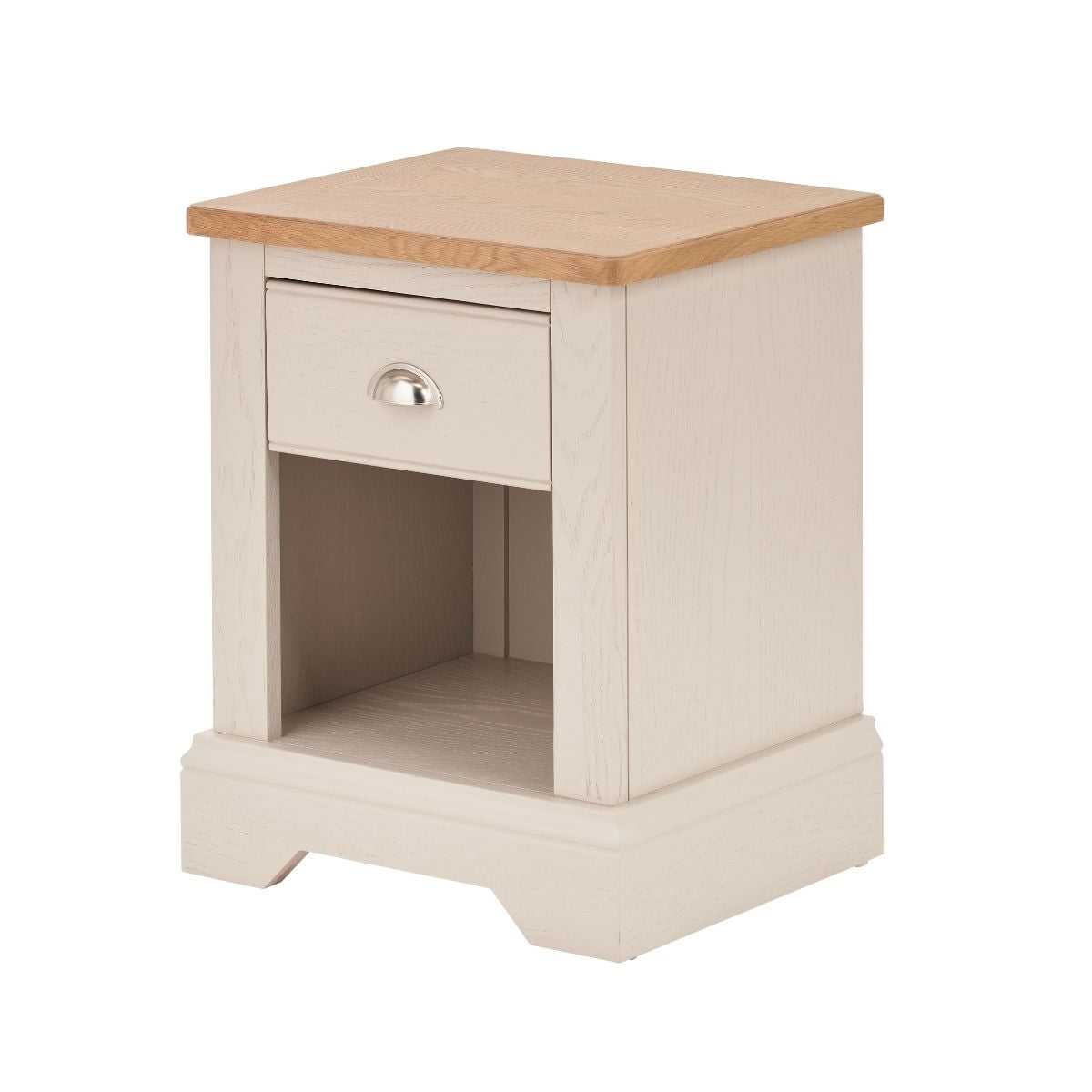 FAIRFORD Parchment & Oak Bedside Table | malletandplane.com
