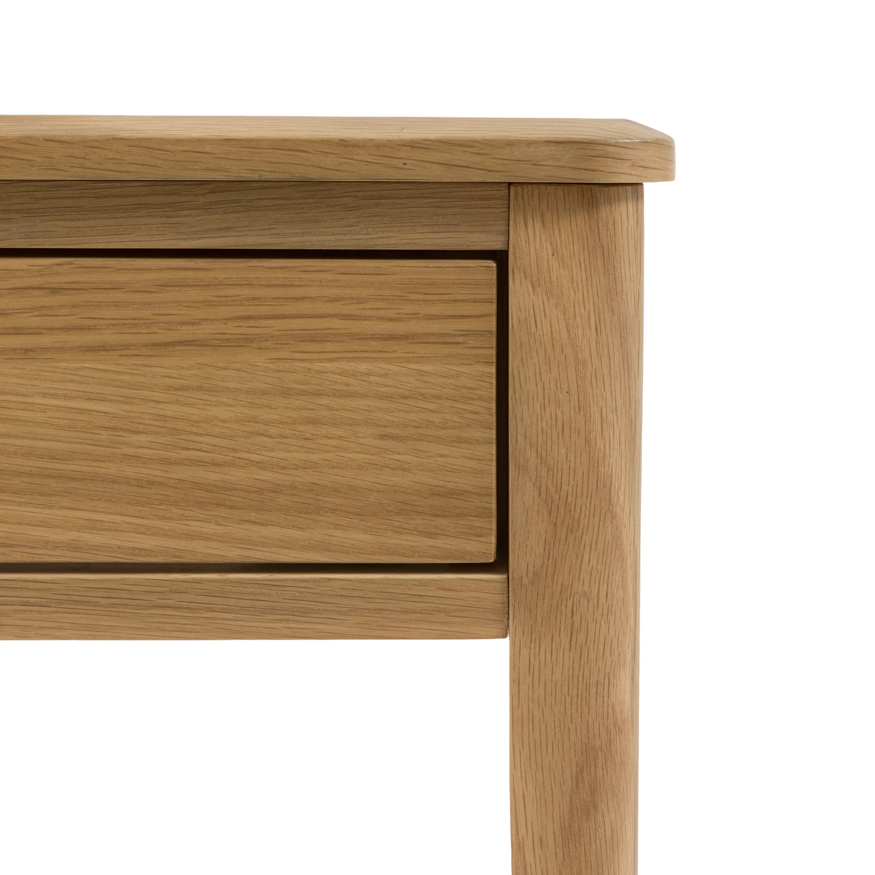 Hampton Natural Console Table | Slim 2 Drawer Hallway Table