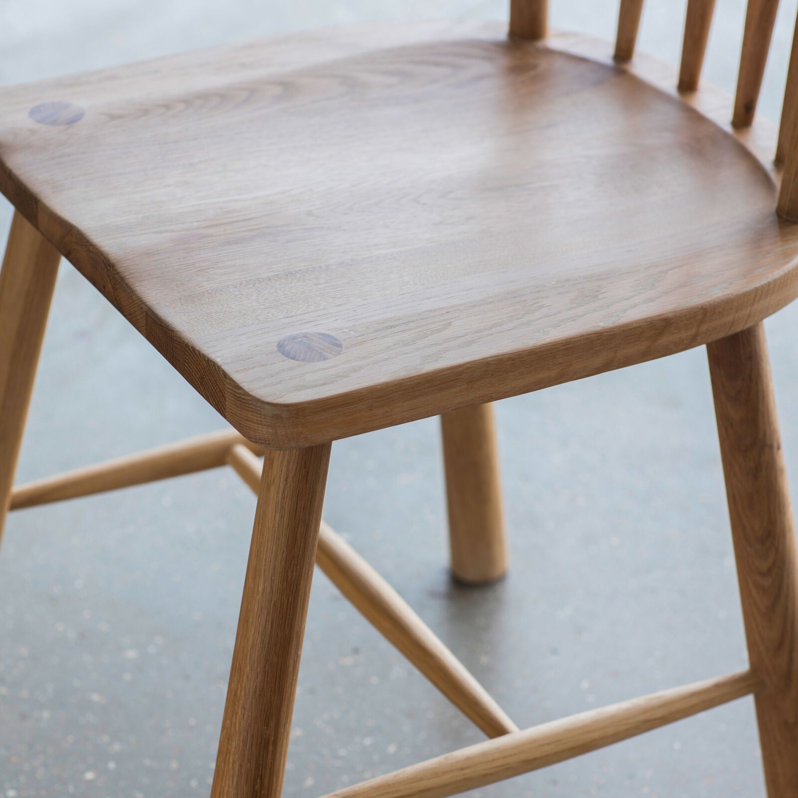 Axel set of 2 dining chairs in natural oak | malletandplane.com
