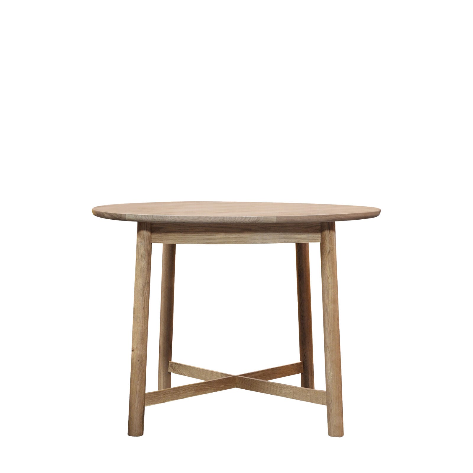 Alfie 900mm 4 seat round oak dining table | malletandplane.com