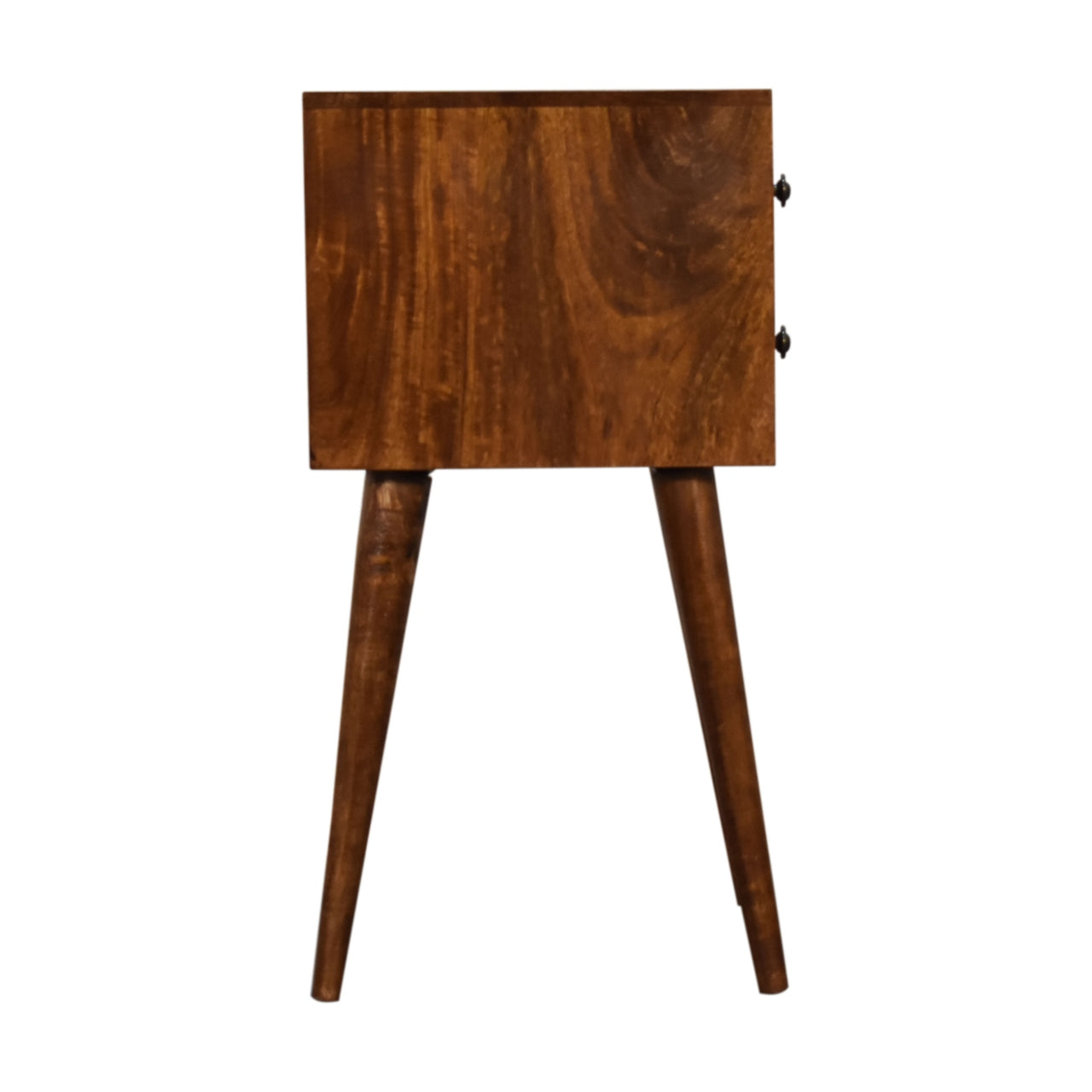 Small 2 Drawer Bedside Table 30cm – Solid Wood – Mini Blake