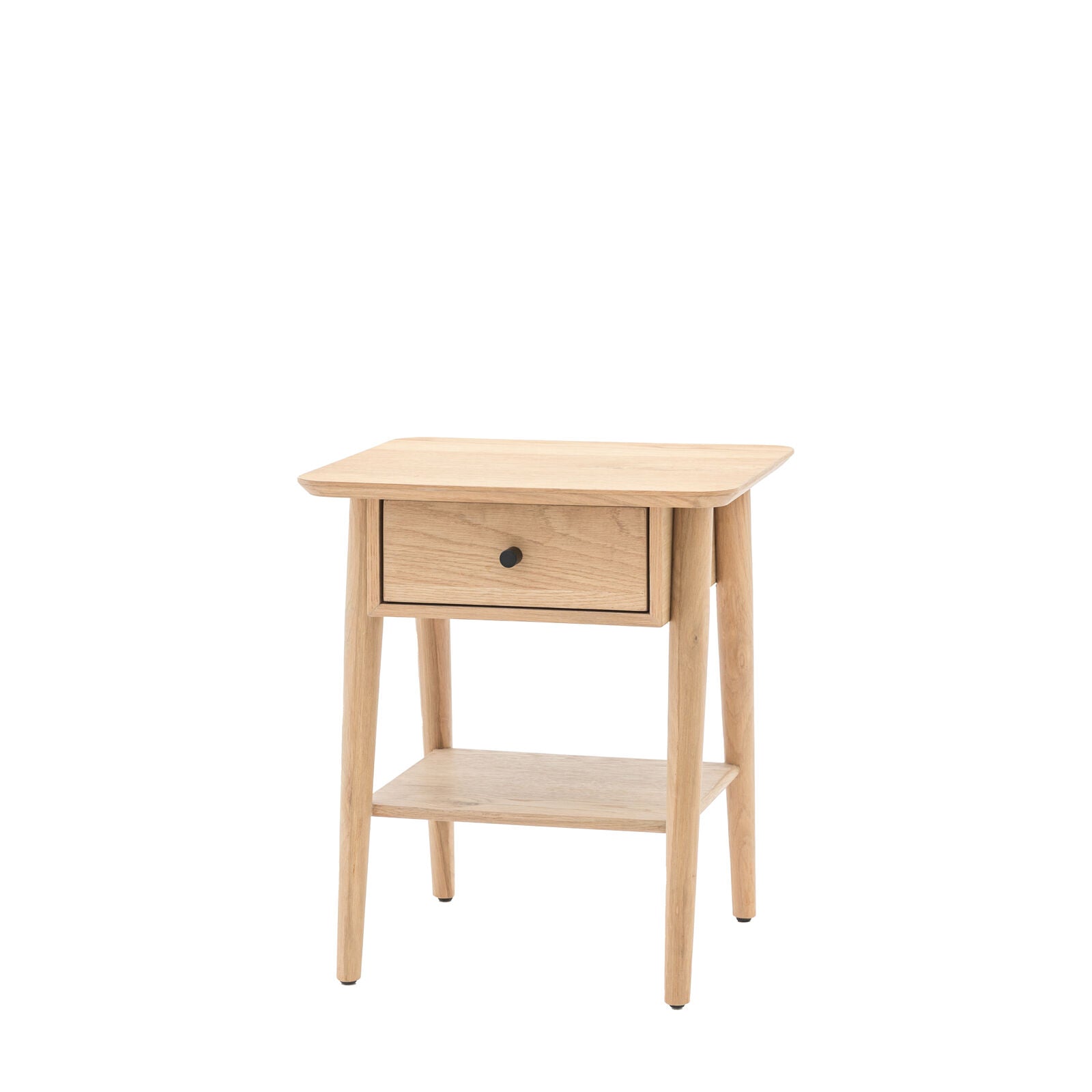 LUKA Oak Bedside Table — 1 Drawer | malletandplane.com