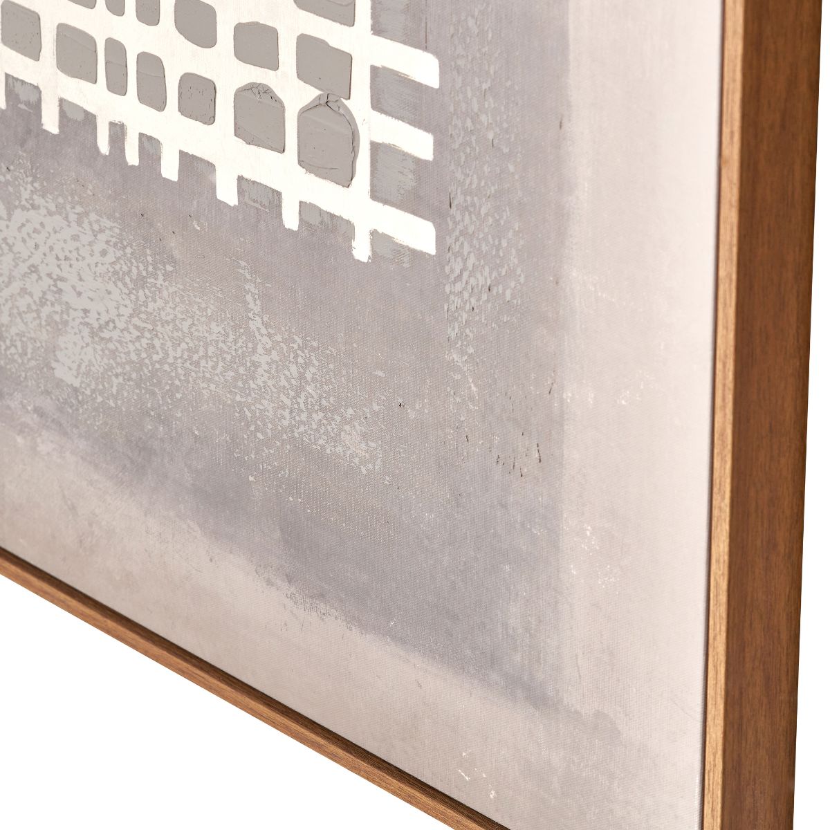 Mercer Grid Canvas – Large Neutral Abstract Wall Art