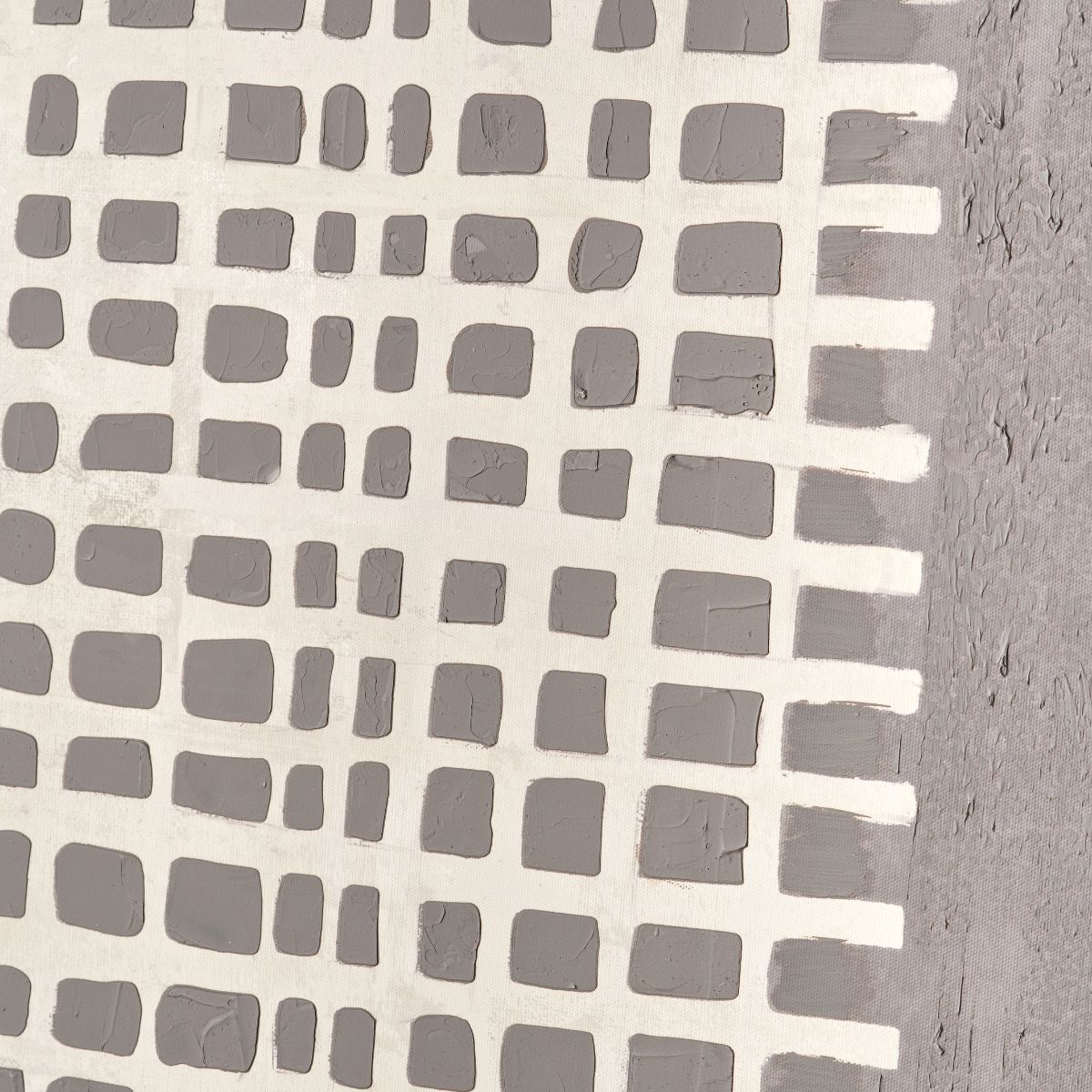 Mercer Grid Canvas – Large Neutral Abstract Wall Art