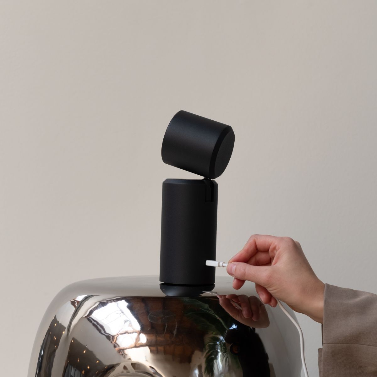 Milan Rechargeable Table & Wall Lamp - Black