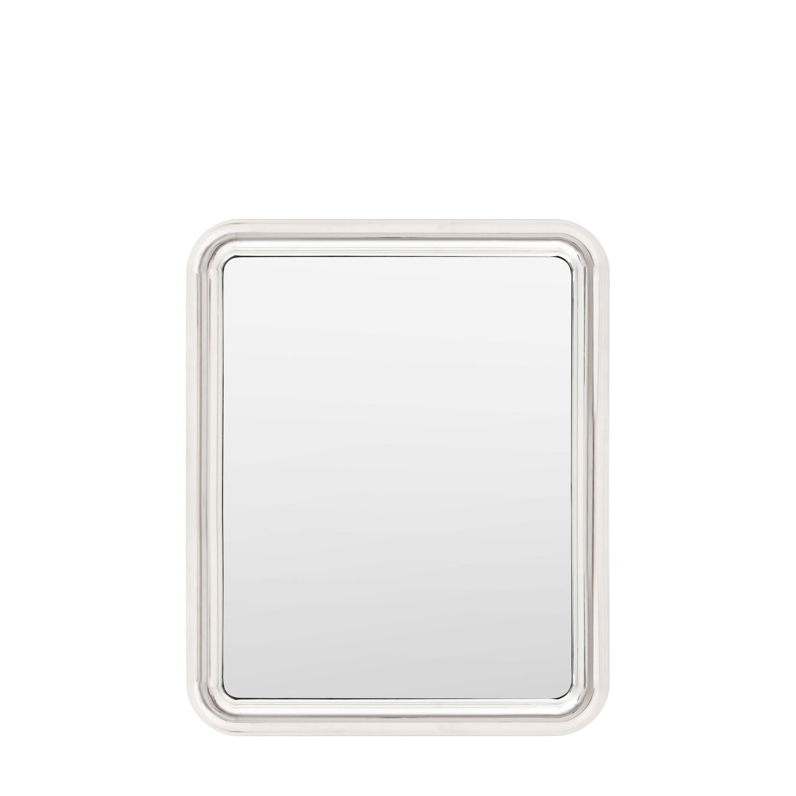 ORBIT Rectangular Wall Mirror – Chrome Frame Modern Design | malletandplane.com
