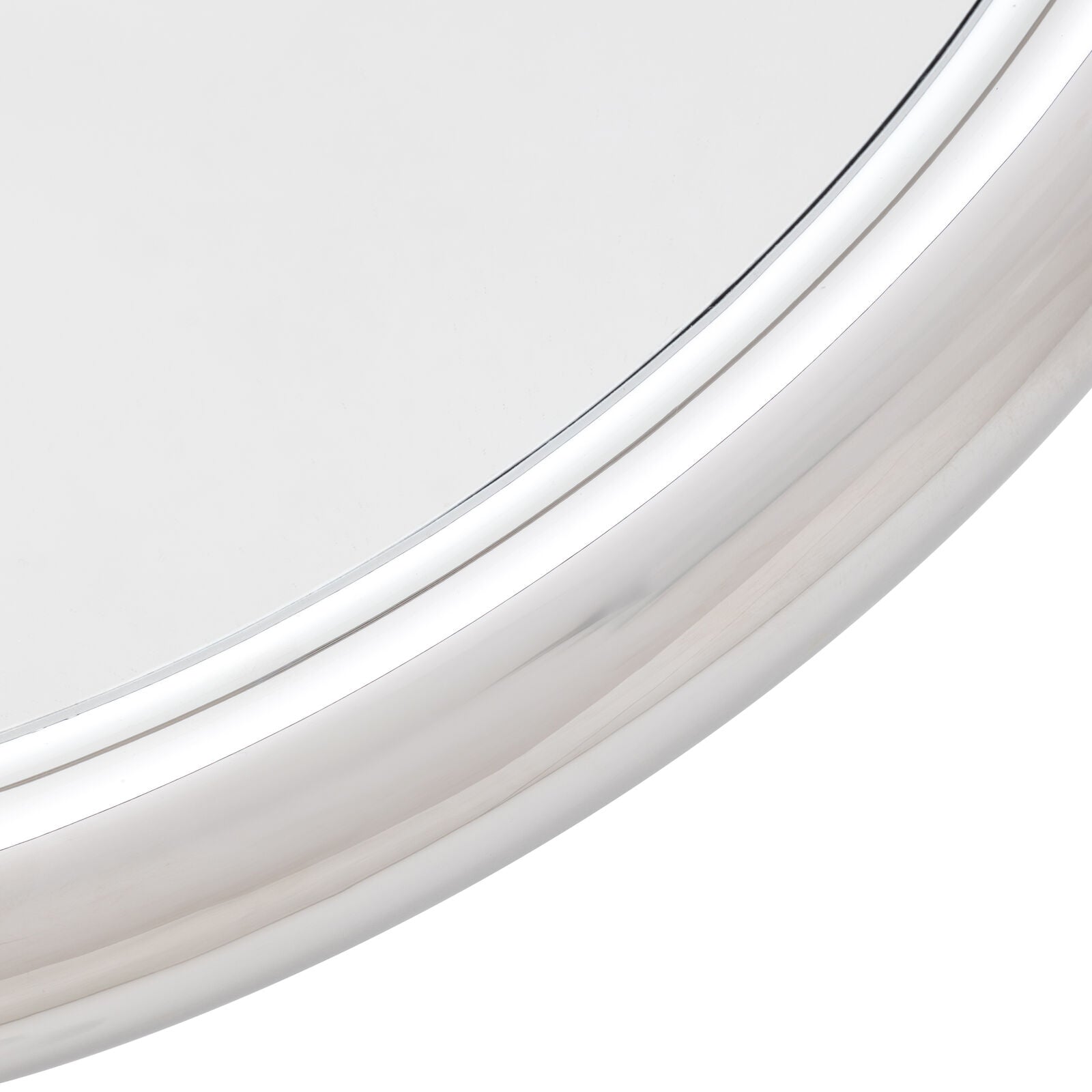 ORBIT Round Wall Mirror – Chrome Frame Modern Design | malletandplane.com