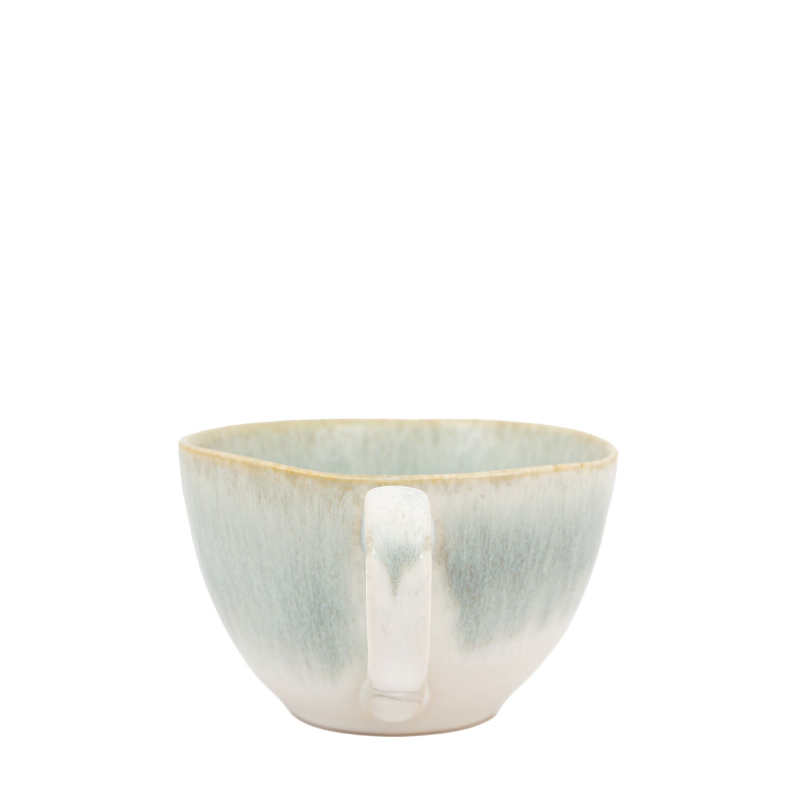 Reactive set of 4 duck egg blue ceramic mugs | malletandplane.com