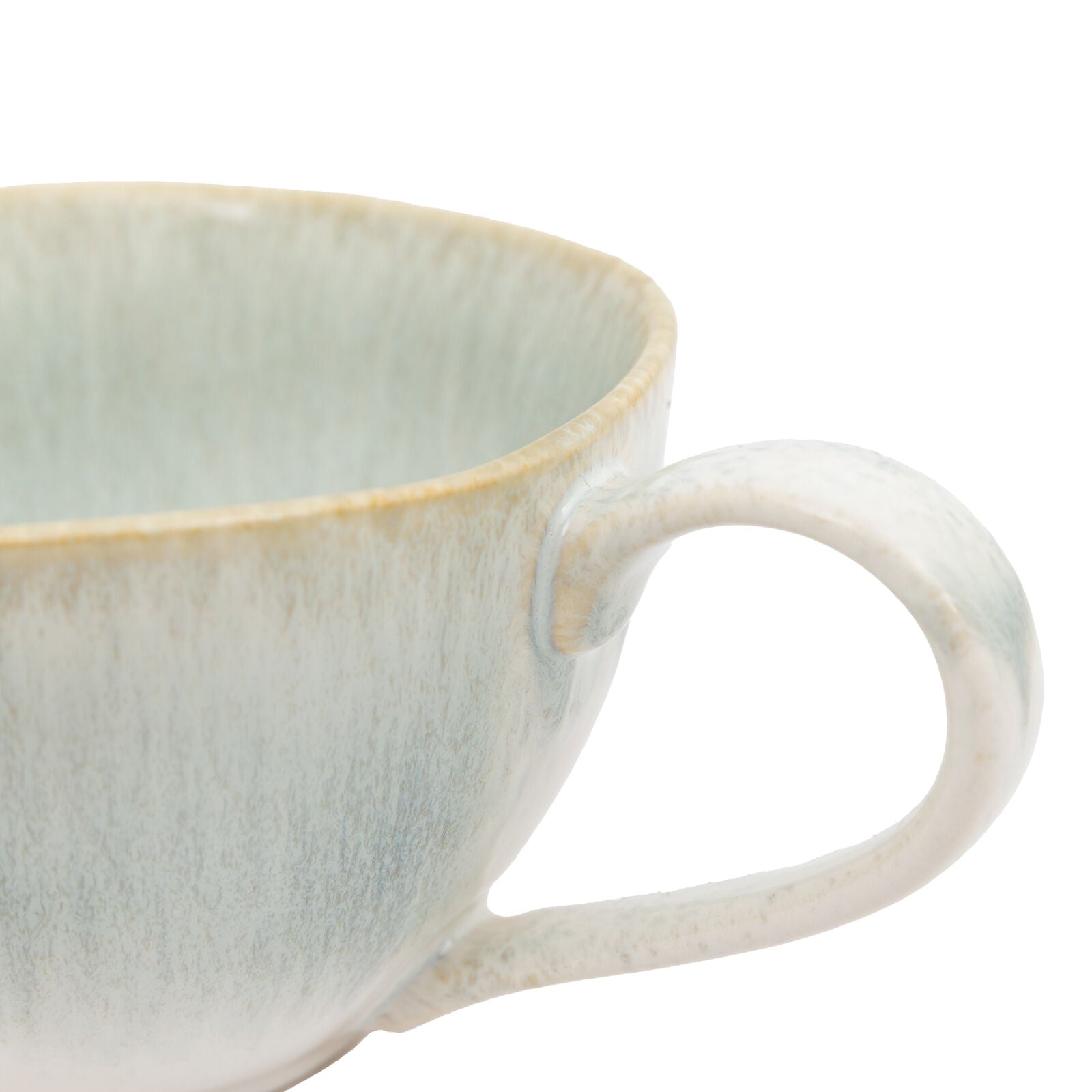Reactive set of 4 duck egg blue ceramic mugs | malletandplane.com