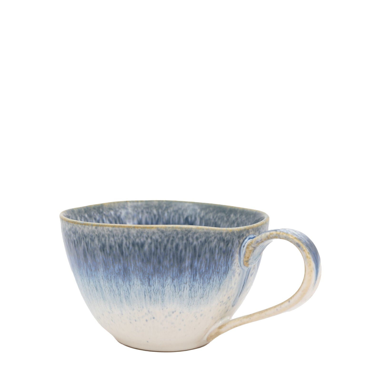 Reactive glaze set of 4 organic ceramic mugs | malletandplane.com