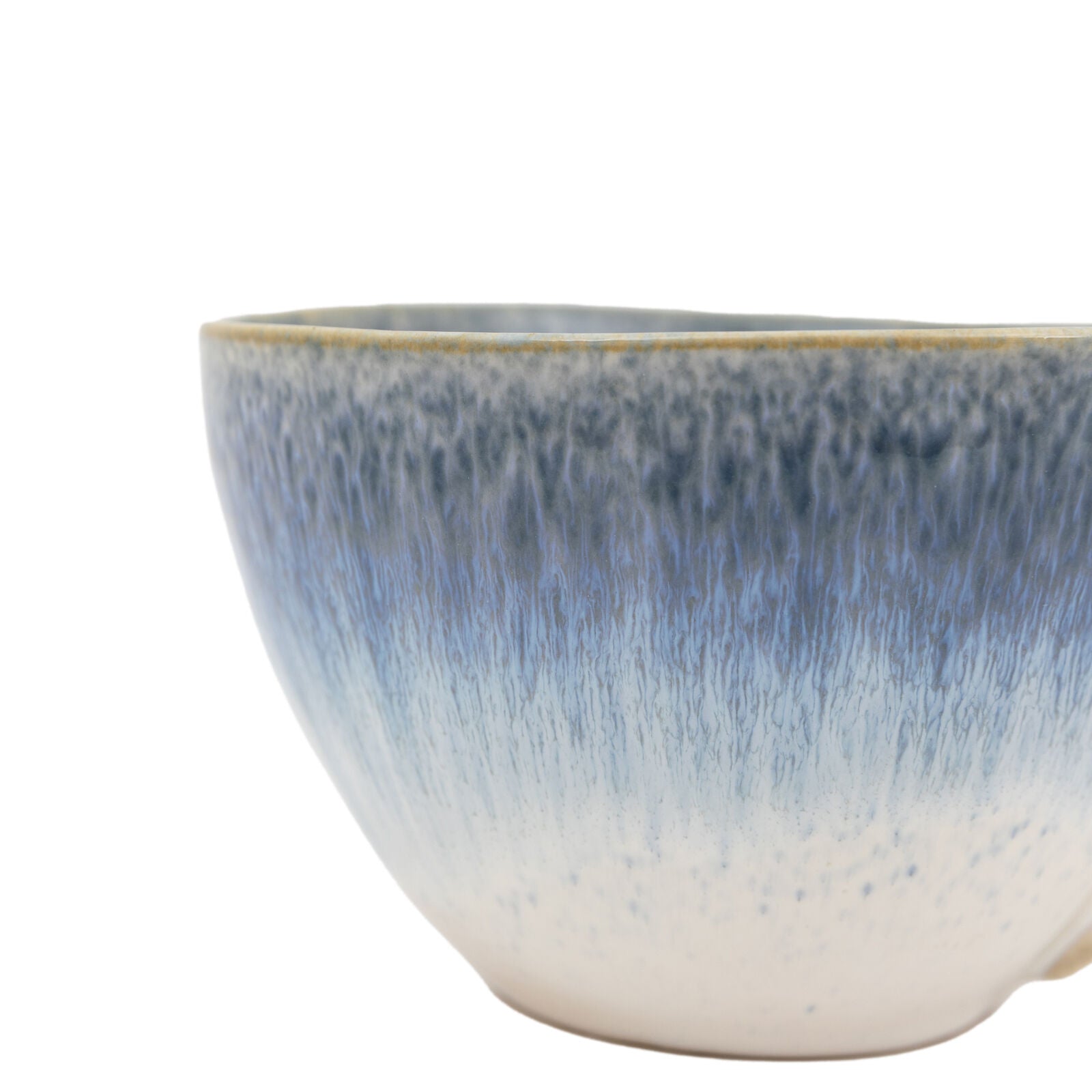 Reactive glaze set of 4 organic ceramic mugs | malletandplane.com