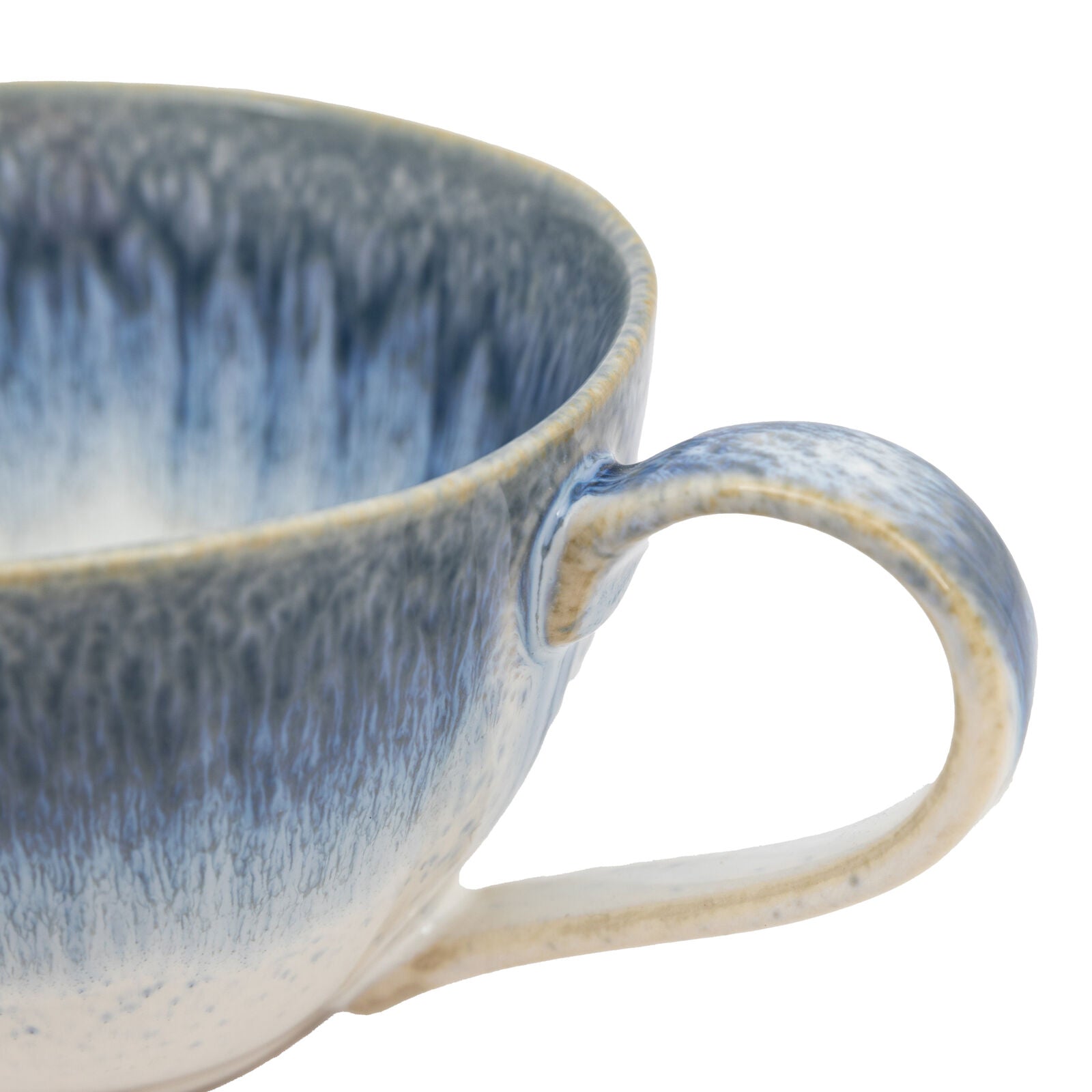 Reactive glaze set of 4 organic ceramic mugs | malletandplane.com