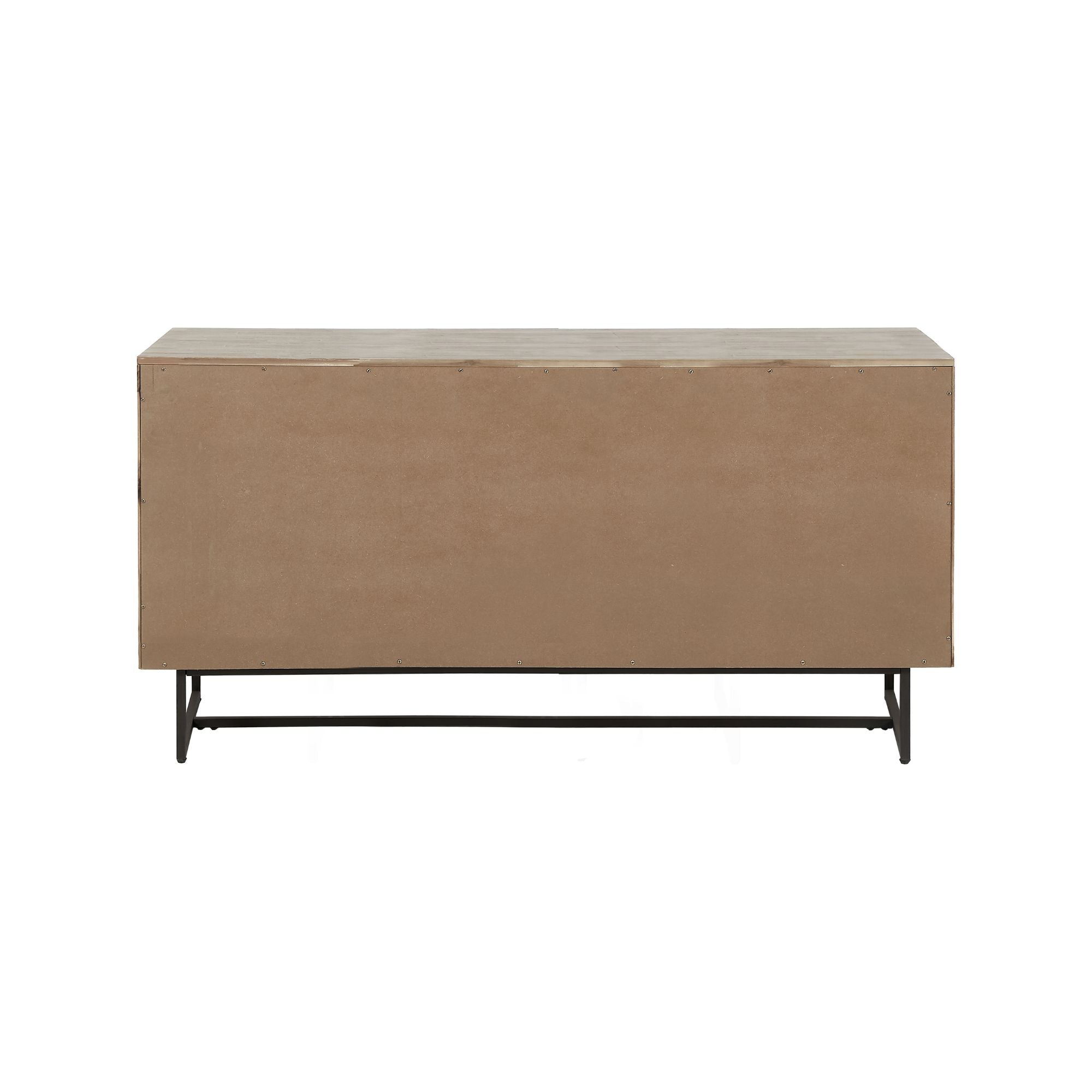 TORVIK Sand Washed Acacia Wood 3 Door Sideboard | malletandplane.com