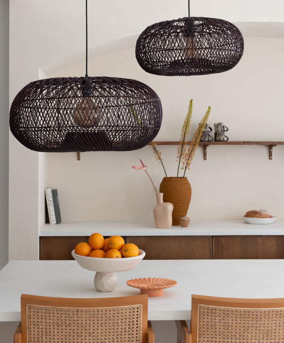 ARIZONA Large Burgundy Hanging Lamp | malletandplane.com