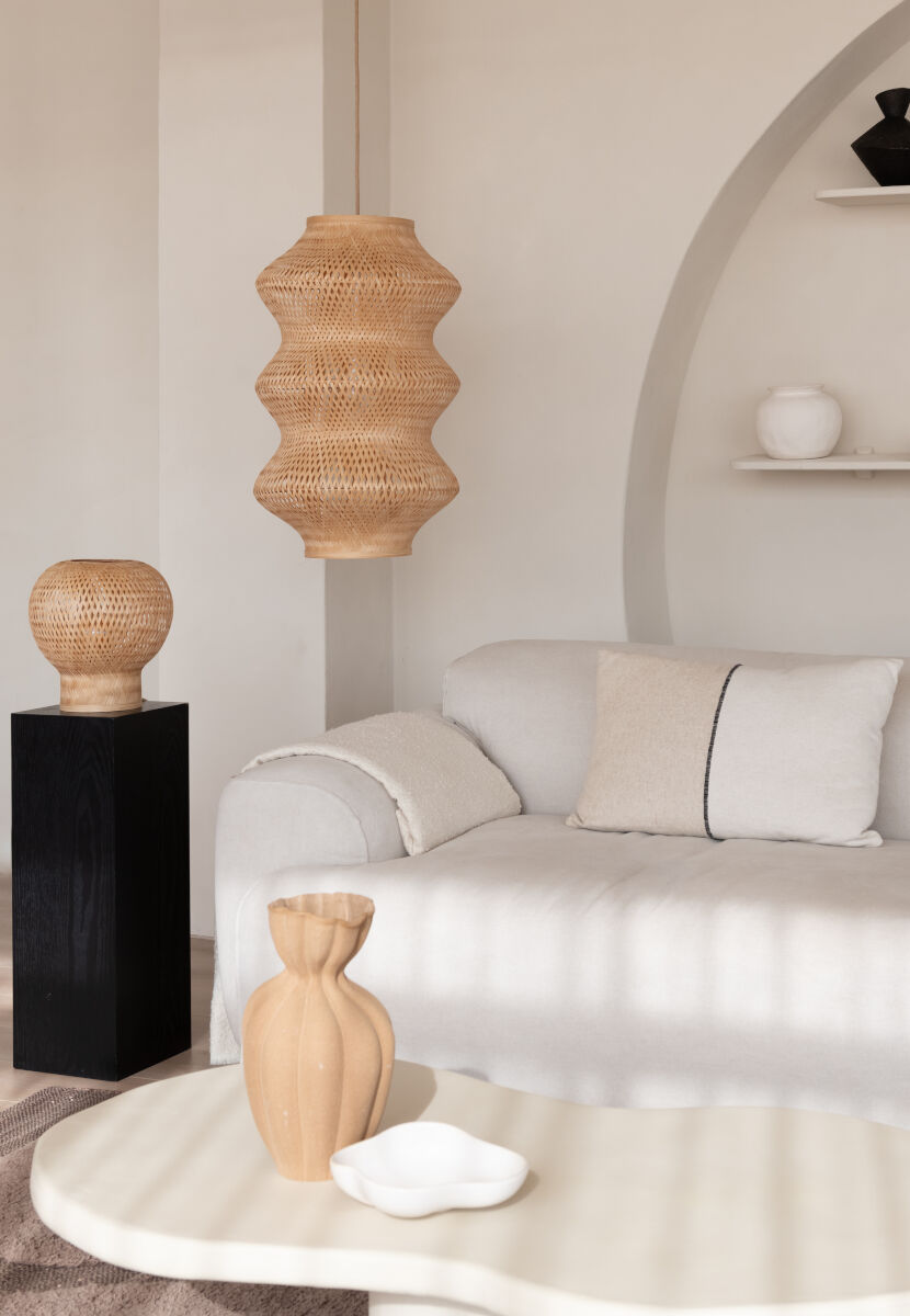 Barbados XL Pendant Light handmade from bamboo | malletandplane.com